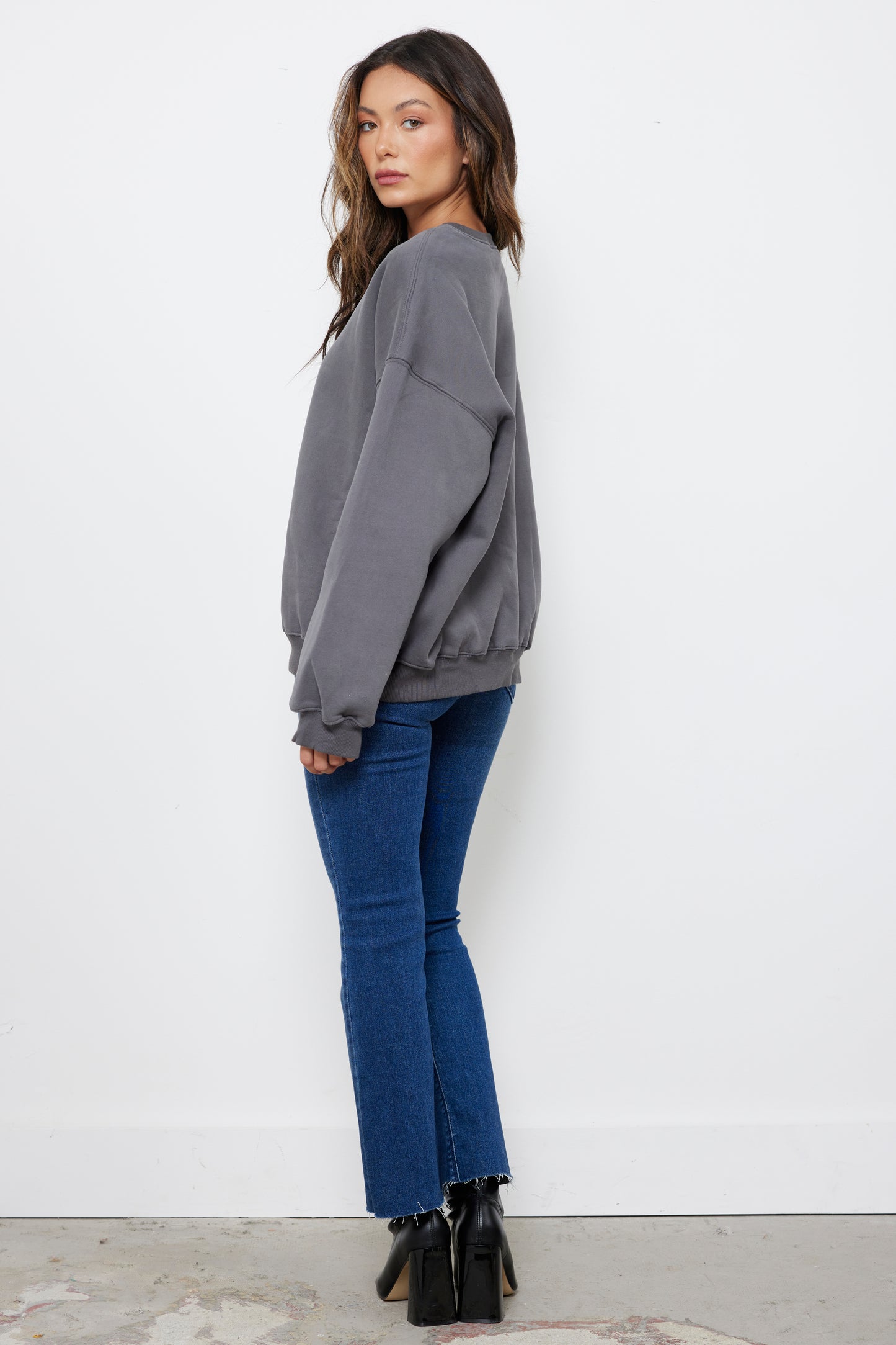 Varsity Graphite Pullover Sweatshirt
