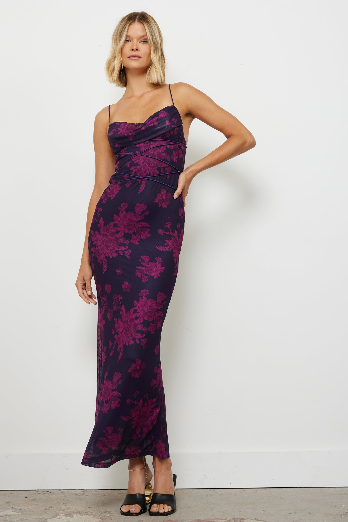 Lost In Your Eyes Grape Dress