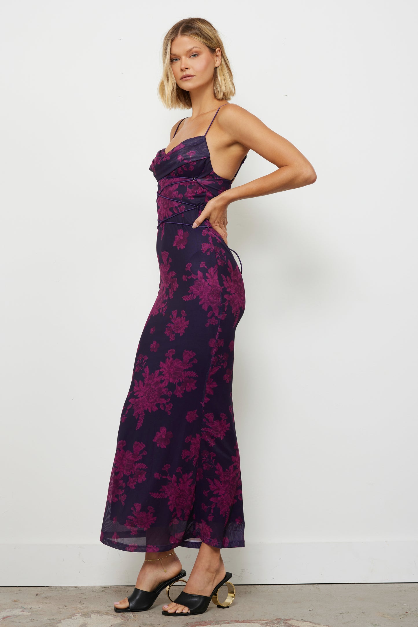 Lost In Your Eyes Grape Dress