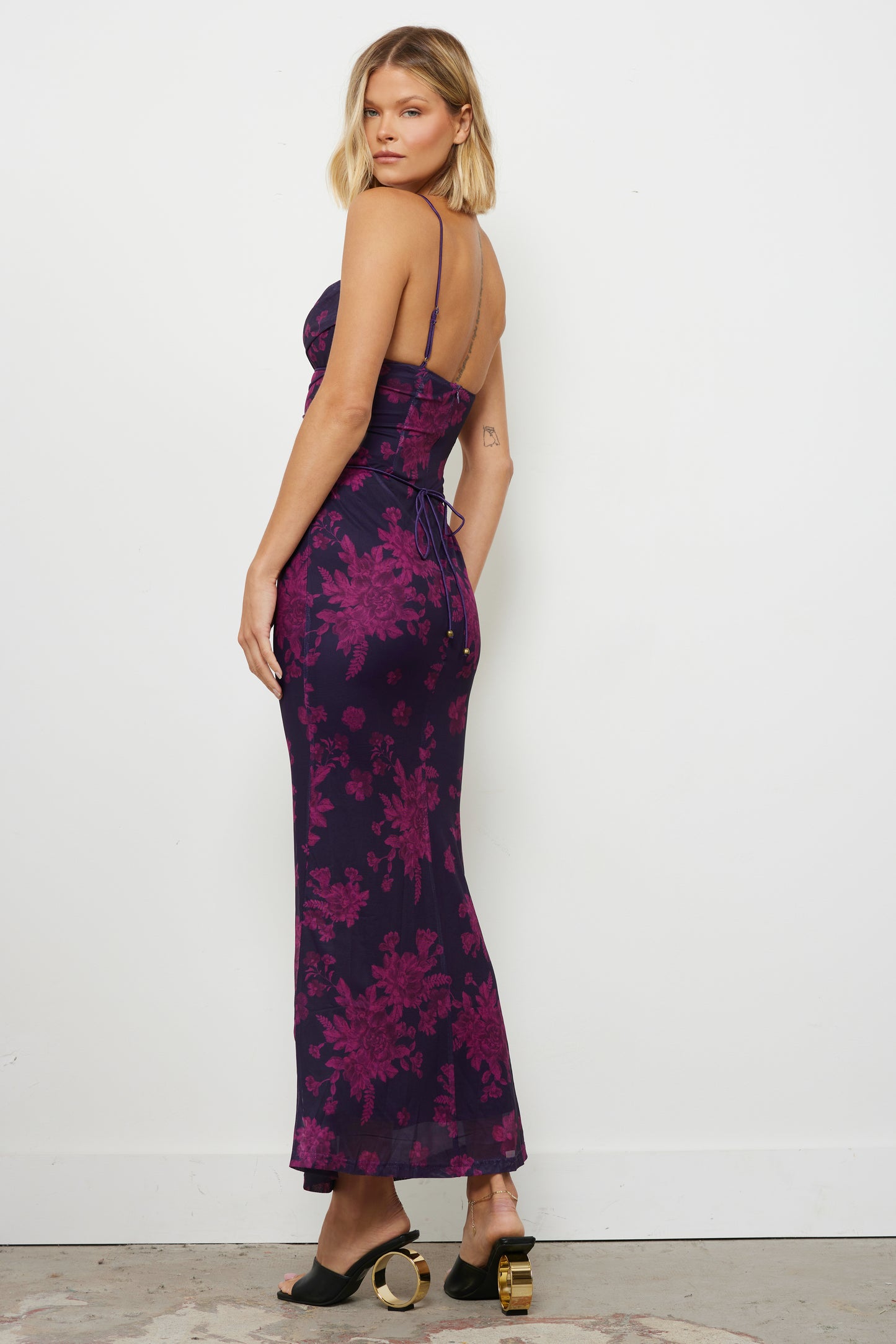 Lost In Your Eyes Grape Dress