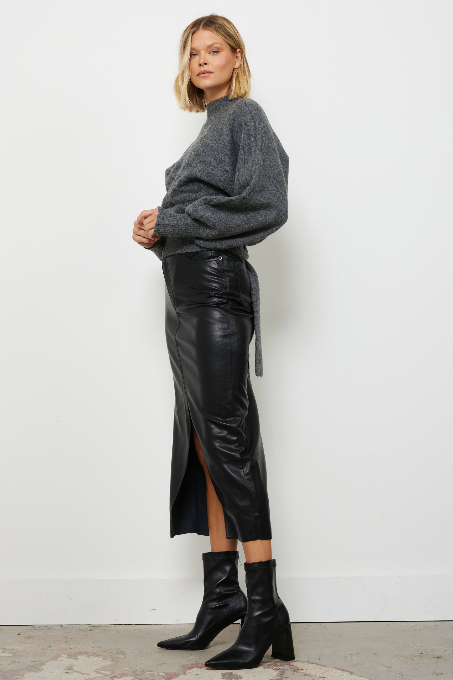 Today’s Forecast Charcoal Knit Top