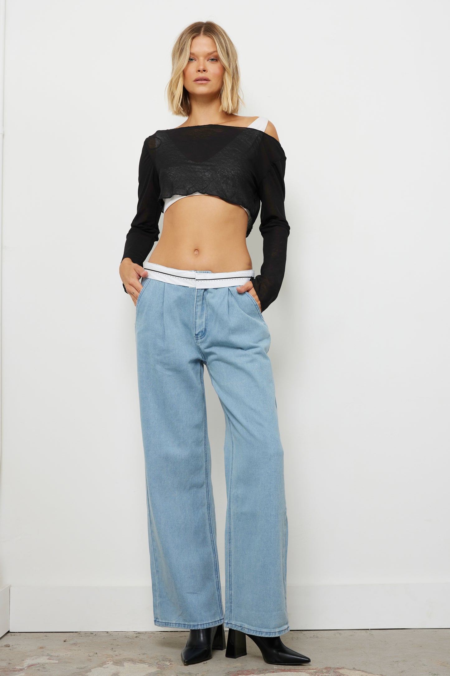 Watch Them Fold Medium Denim Pants