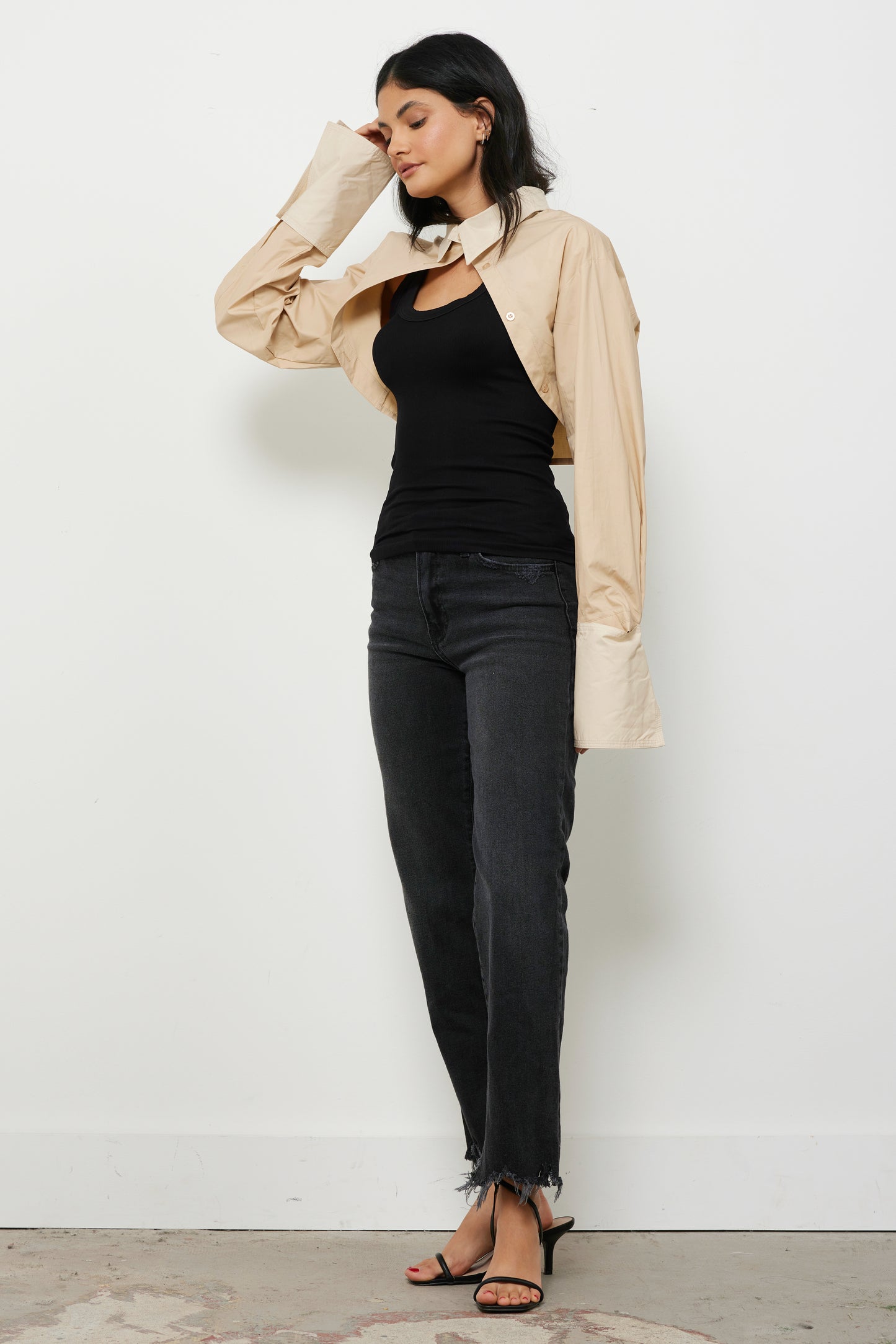 Gone Already Neutral Bolero Top