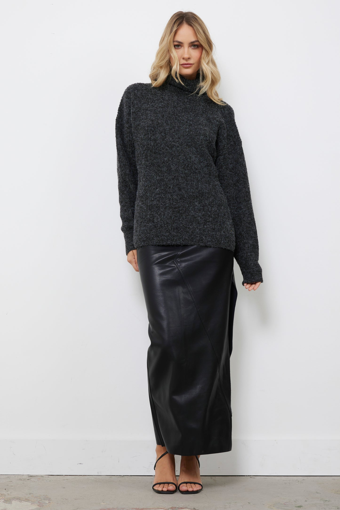 Logan Black Knit Top