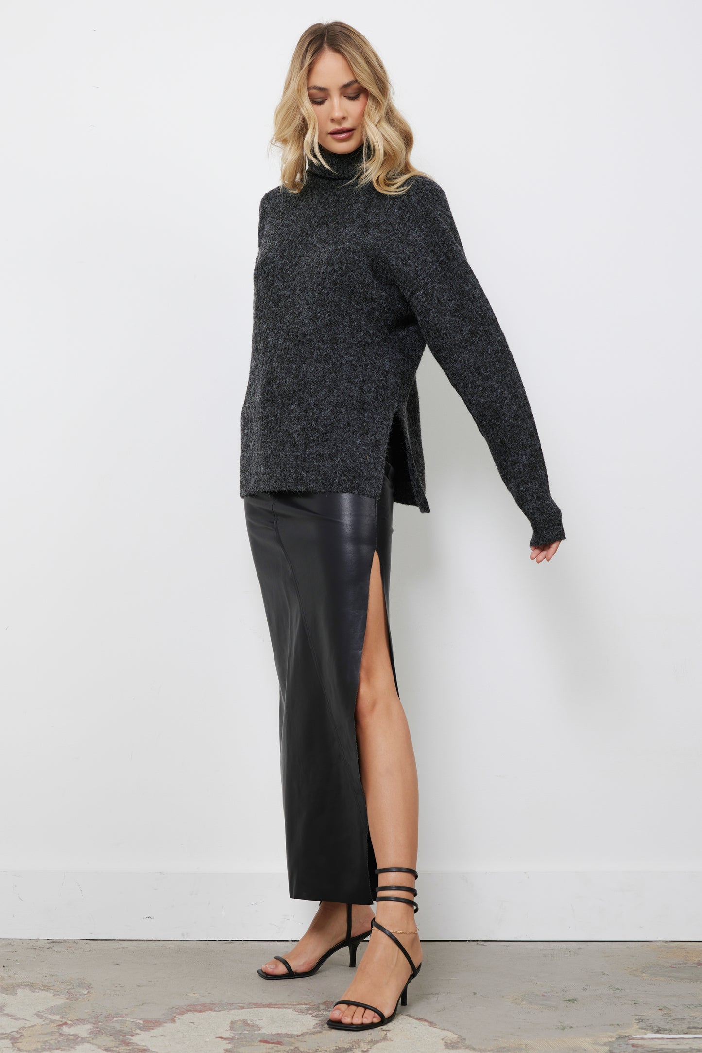 Logan Black Knit Top