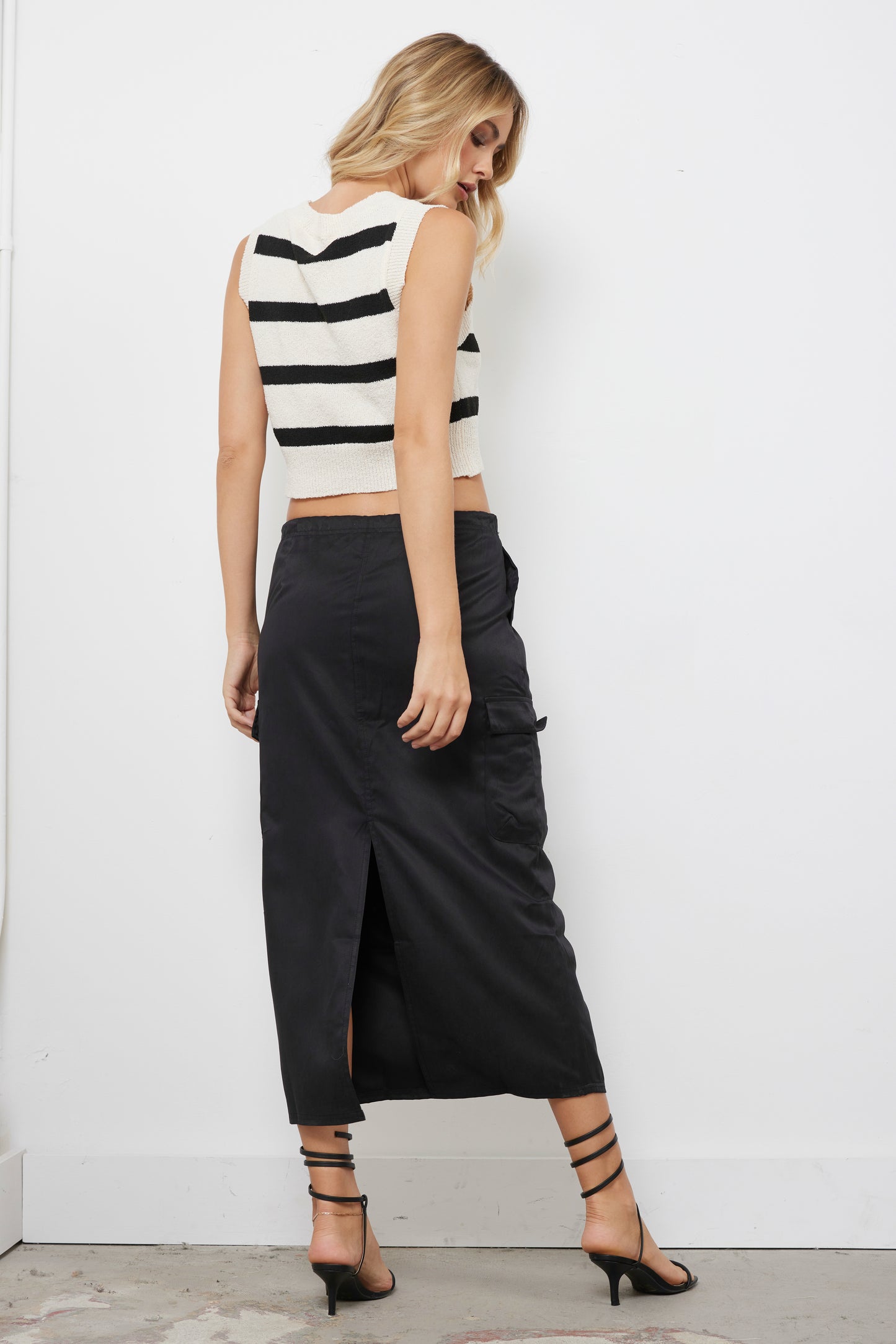 Be Real Black Cargo Skirt