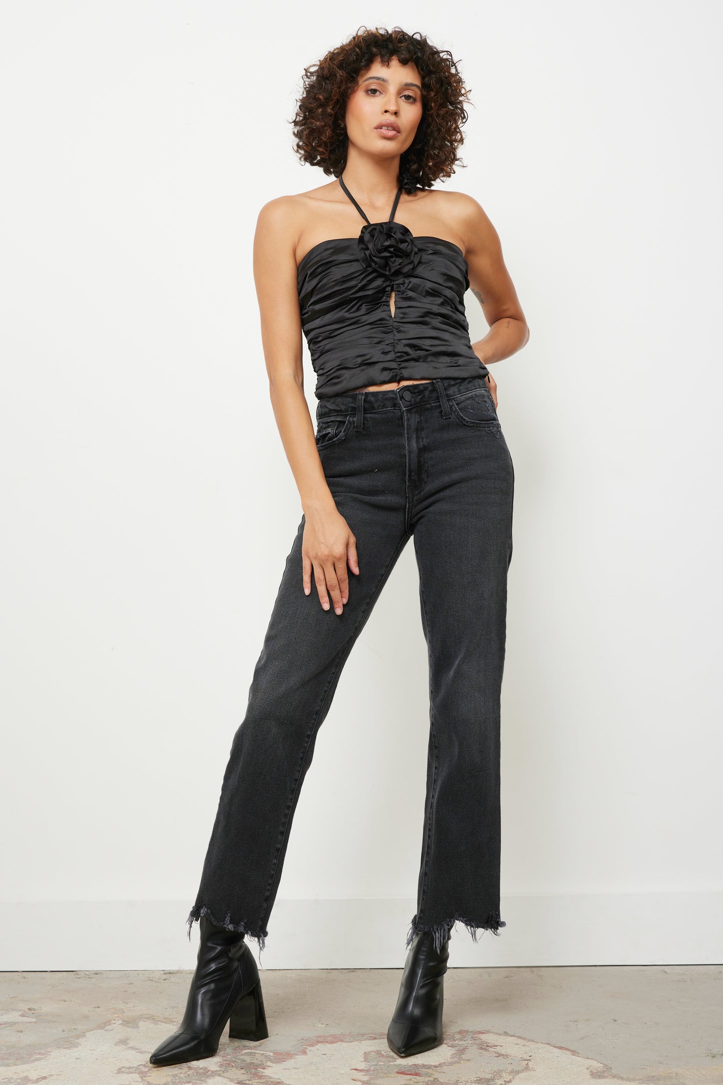 Take This Rose Black Top