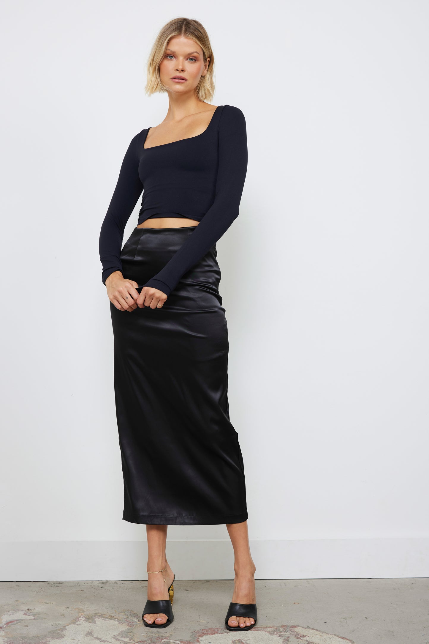 Sleeking Out Black Skirt