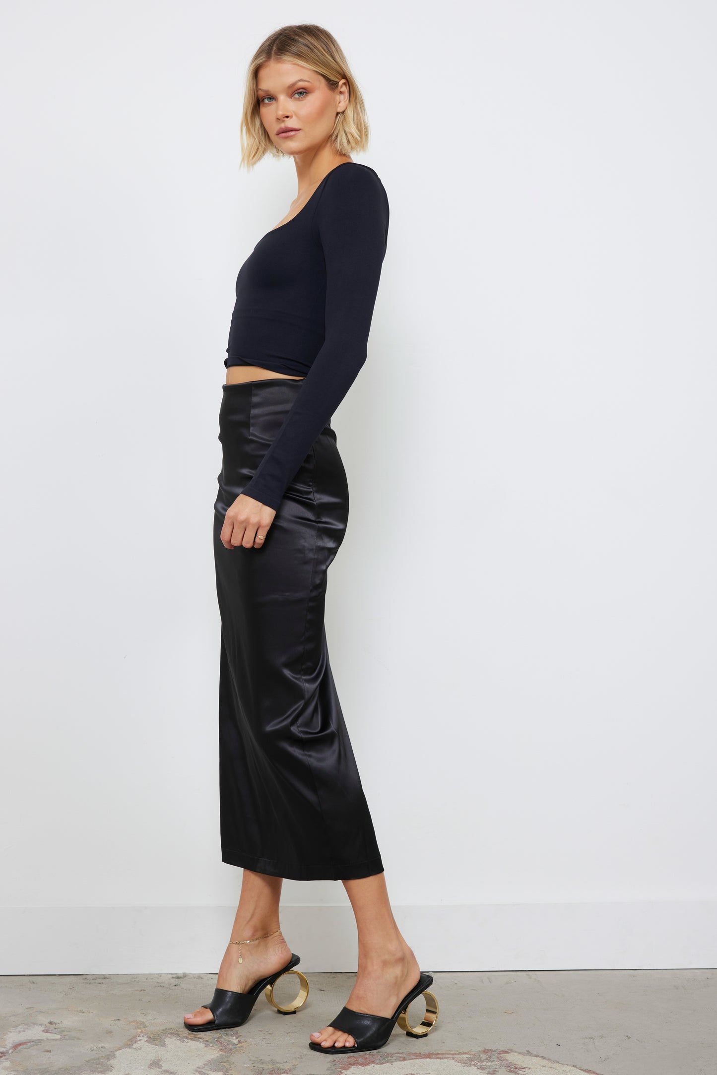Sleeking Out Black Skirt