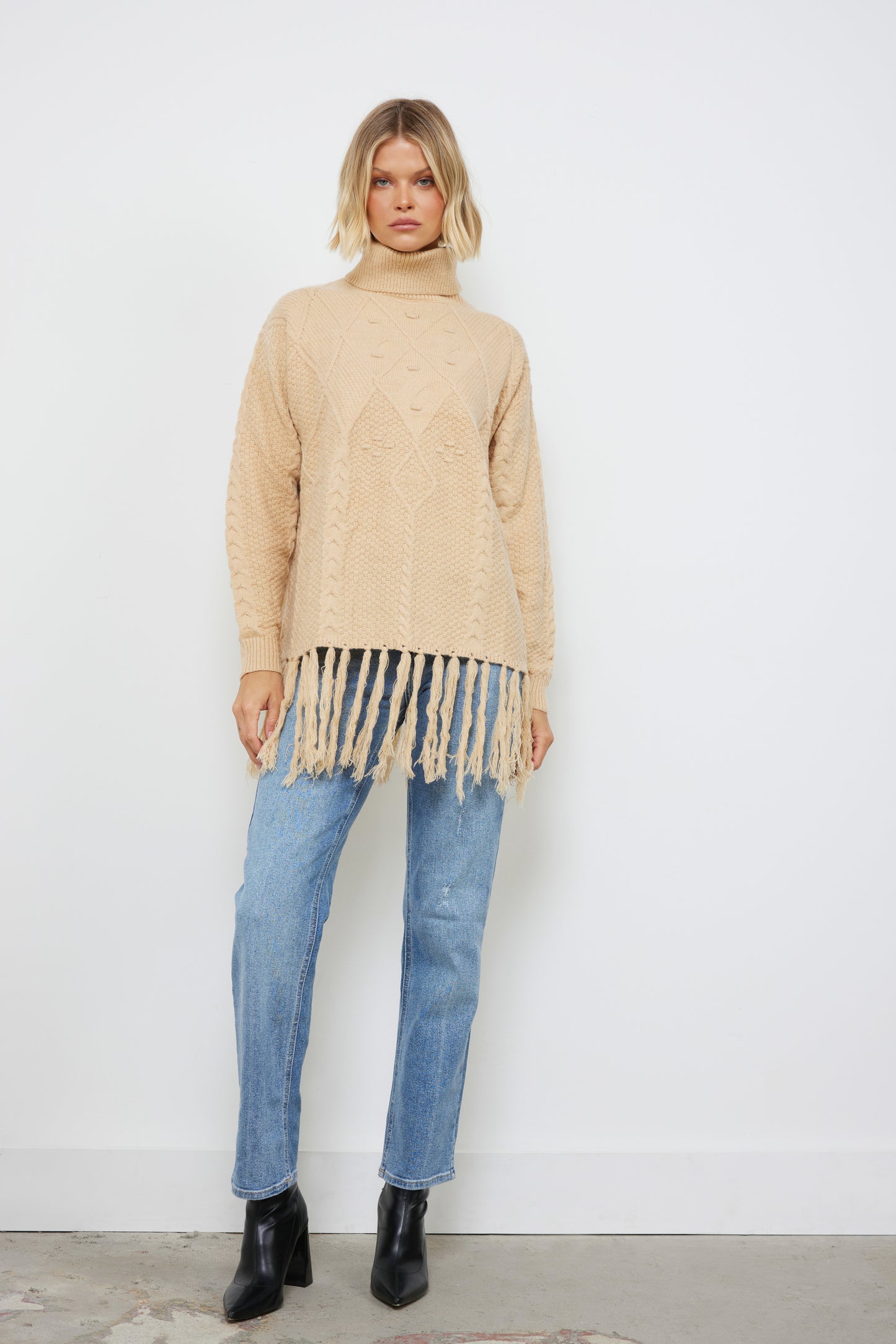 Free Spirit Soft Caramel Knit Top