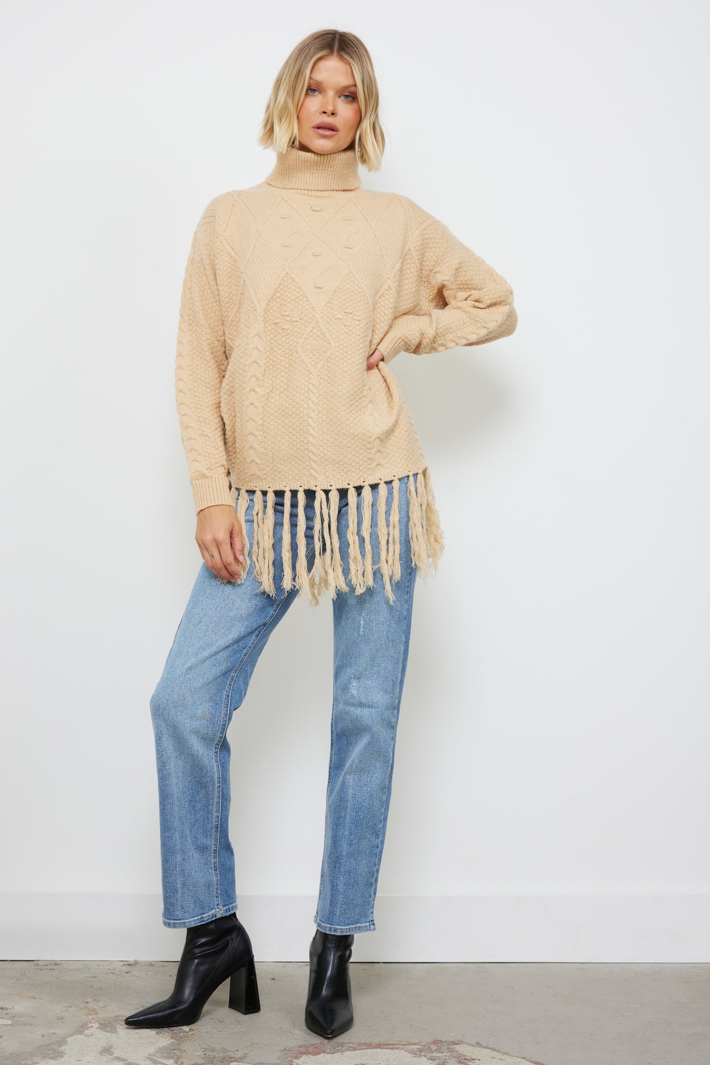 Free Spirit Soft Caramel Knit Top