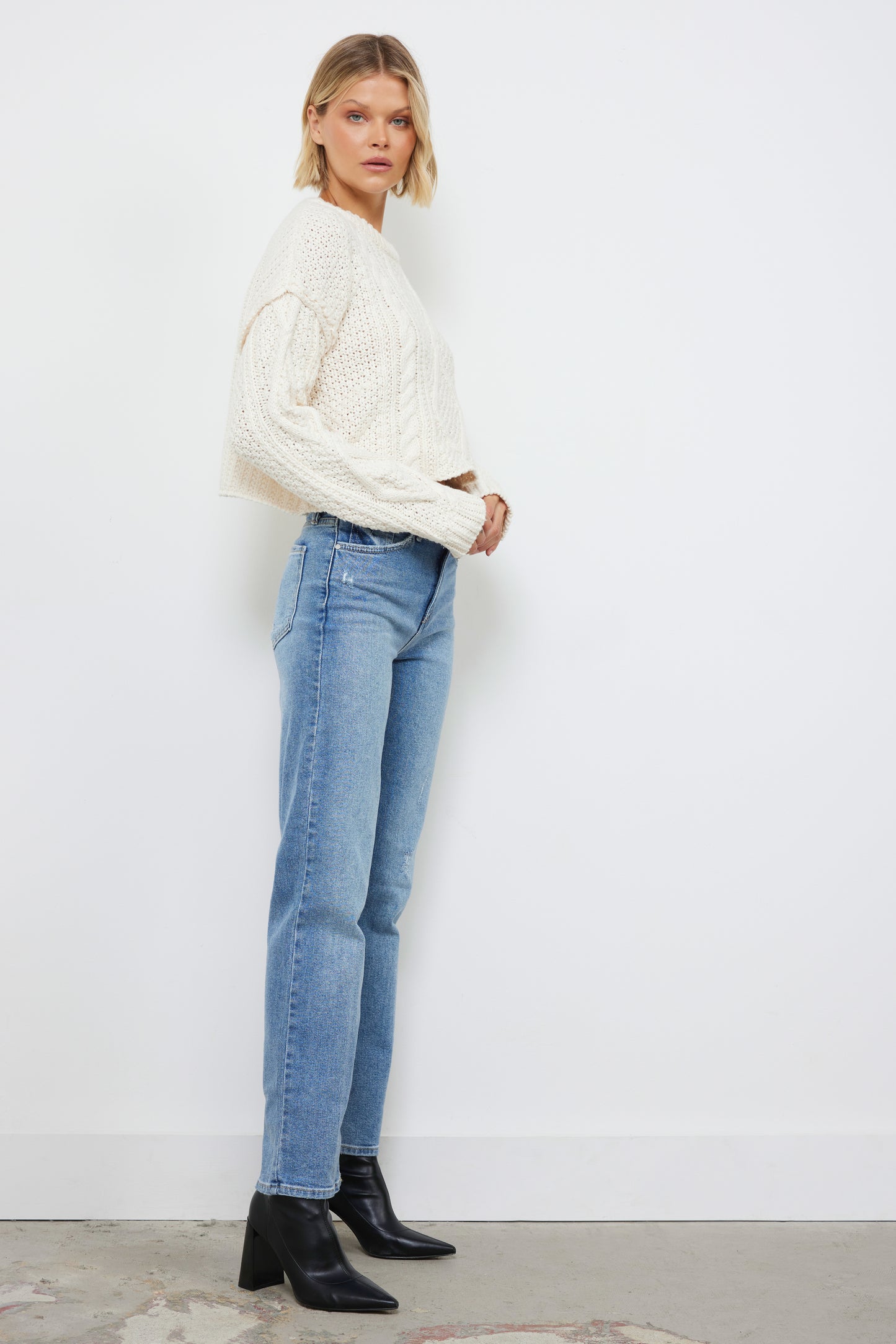 Pumpkin Patch Cream Knit Top