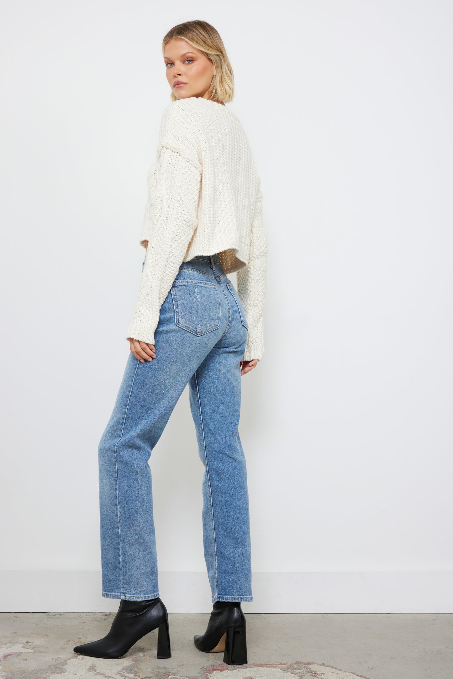 Pumpkin Patch Cream Knit Top