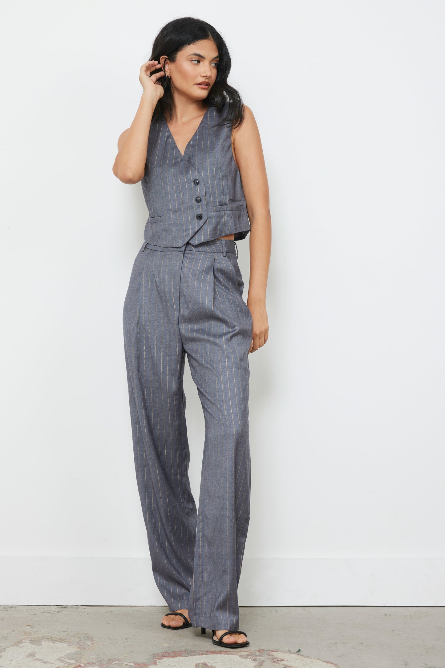 The Right Time Dark Grey Top