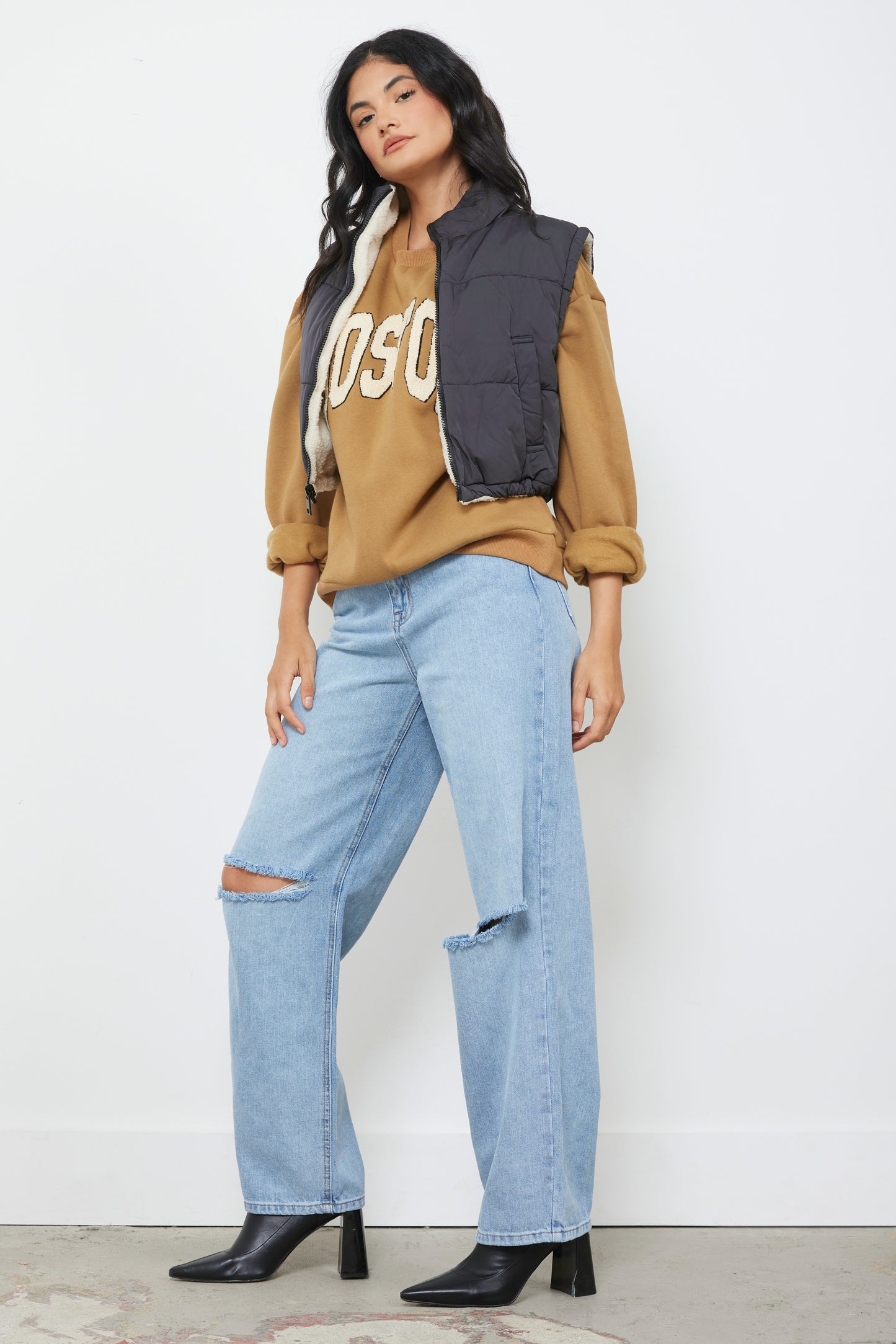 My Good Side Black Reversible Vest