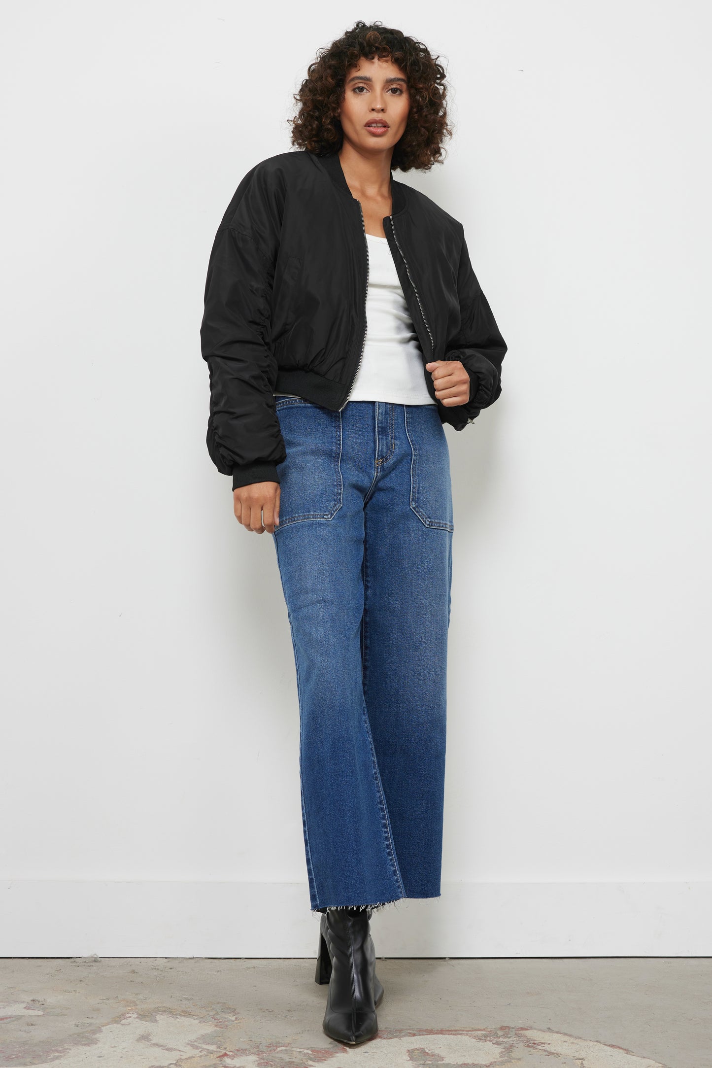 Timeless Black Bomber Jacket