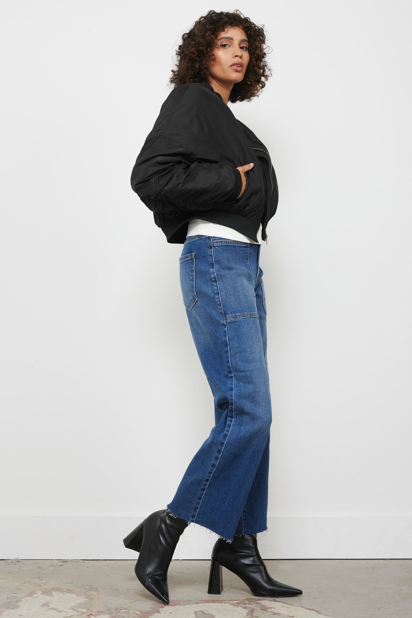 Timeless Black Bomber Jacket