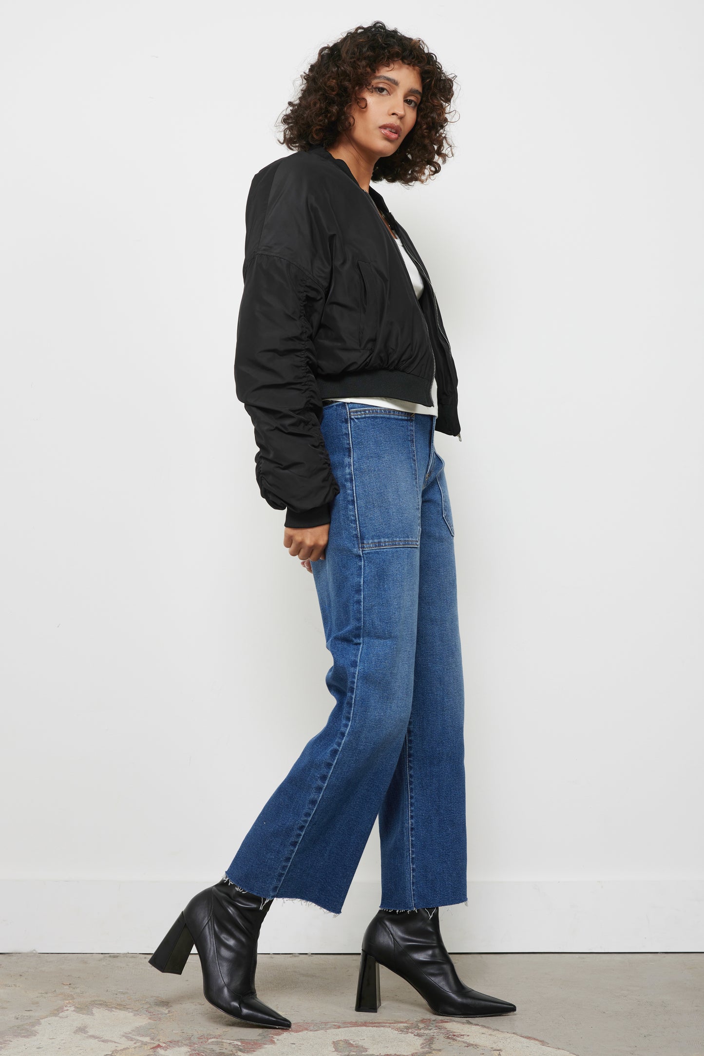 Timeless Black Bomber Jacket