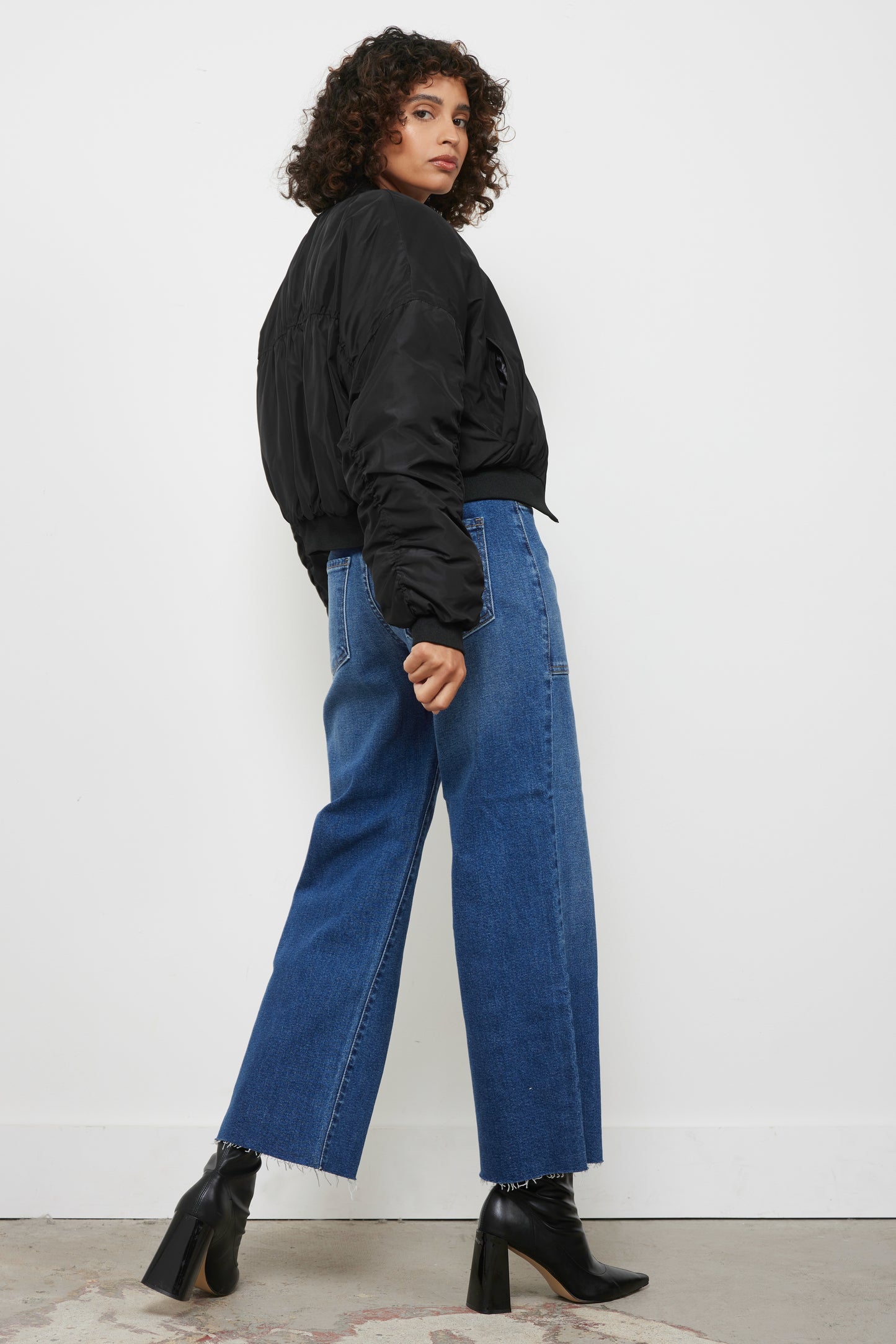 Timeless Black Bomber Jacket