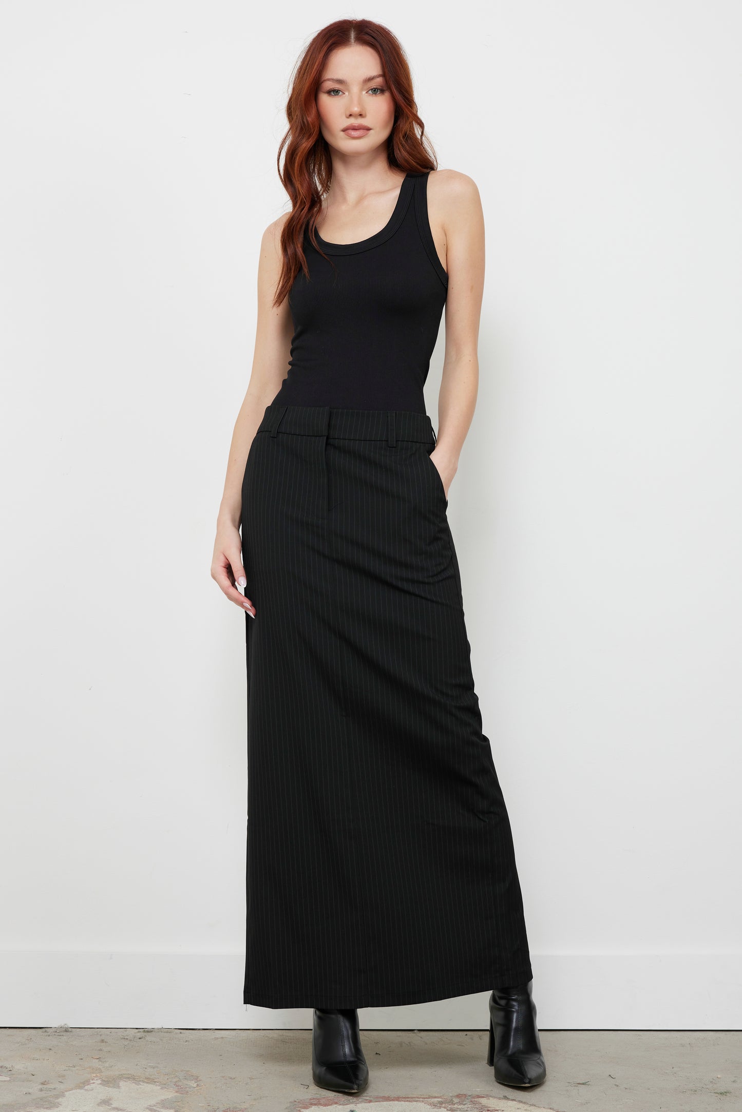 Cooper Black Trouser Skirt