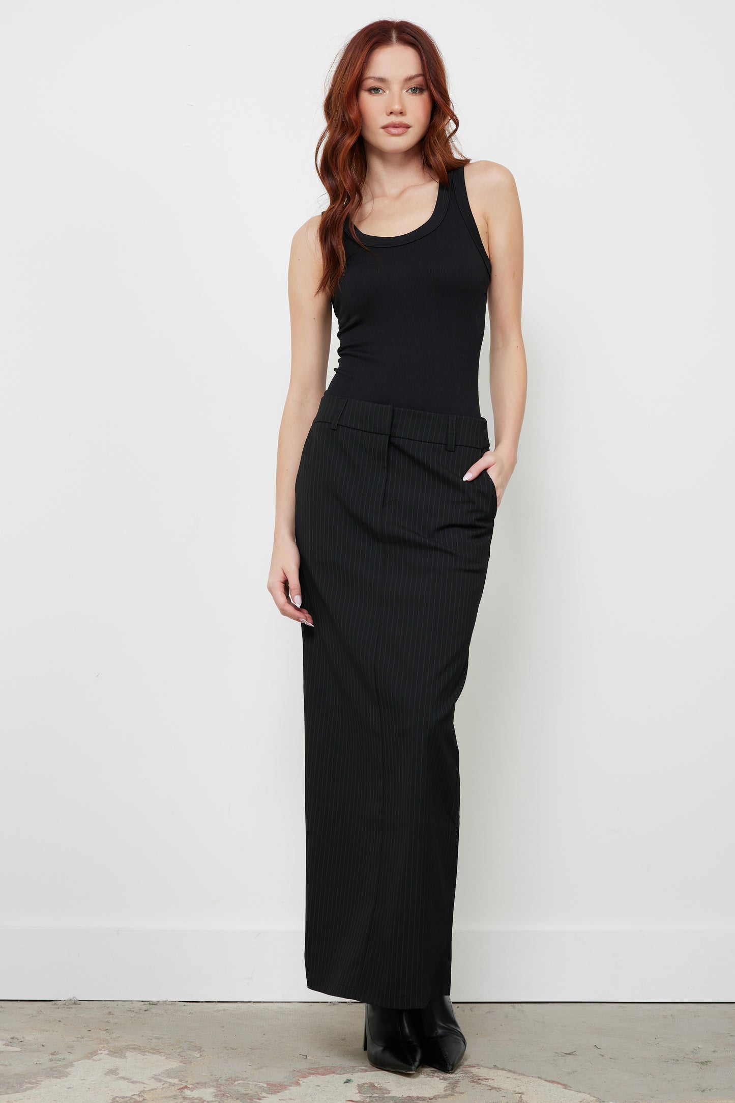 Cooper Black Trouser Skirt
