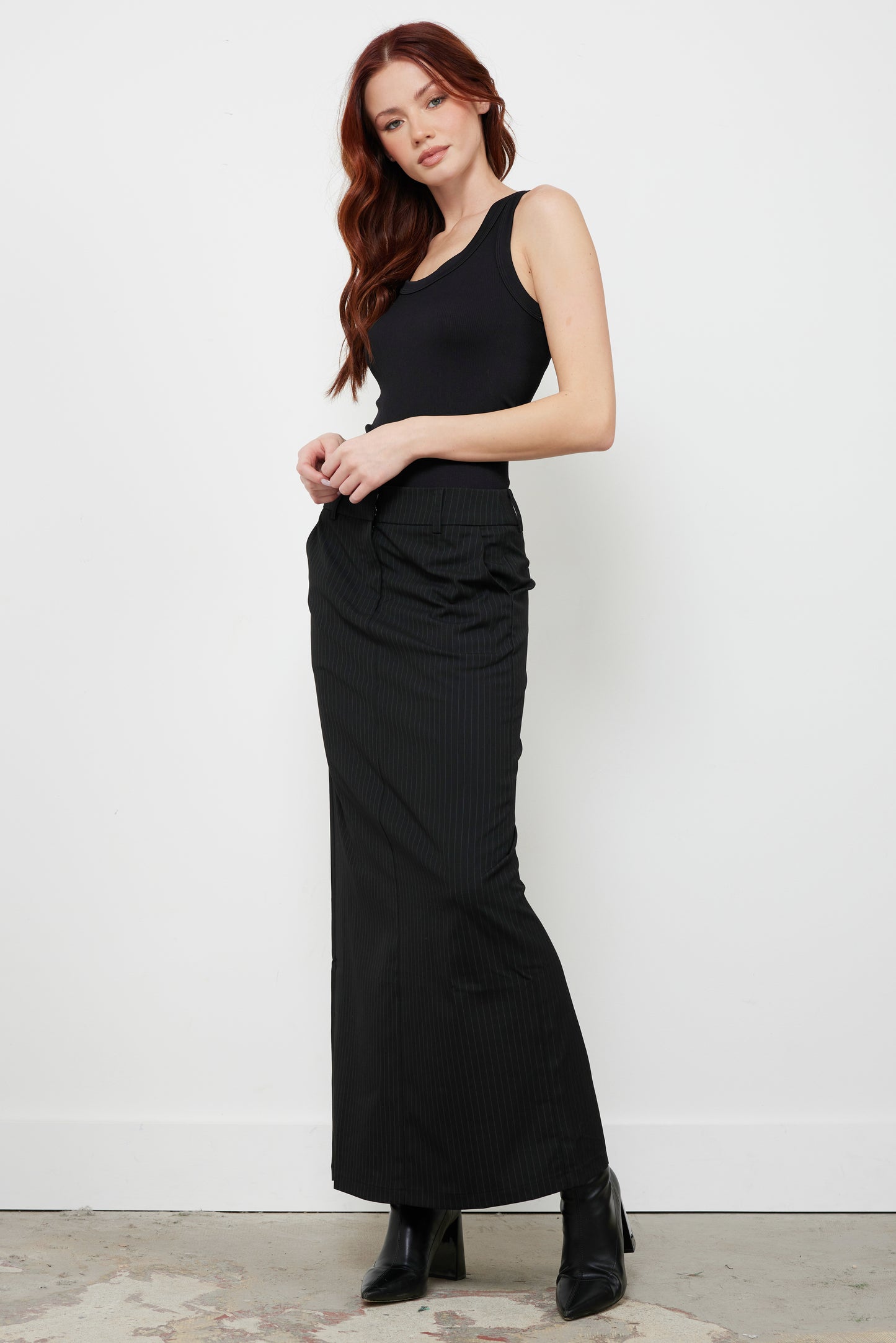 Cooper Black Trouser Skirt