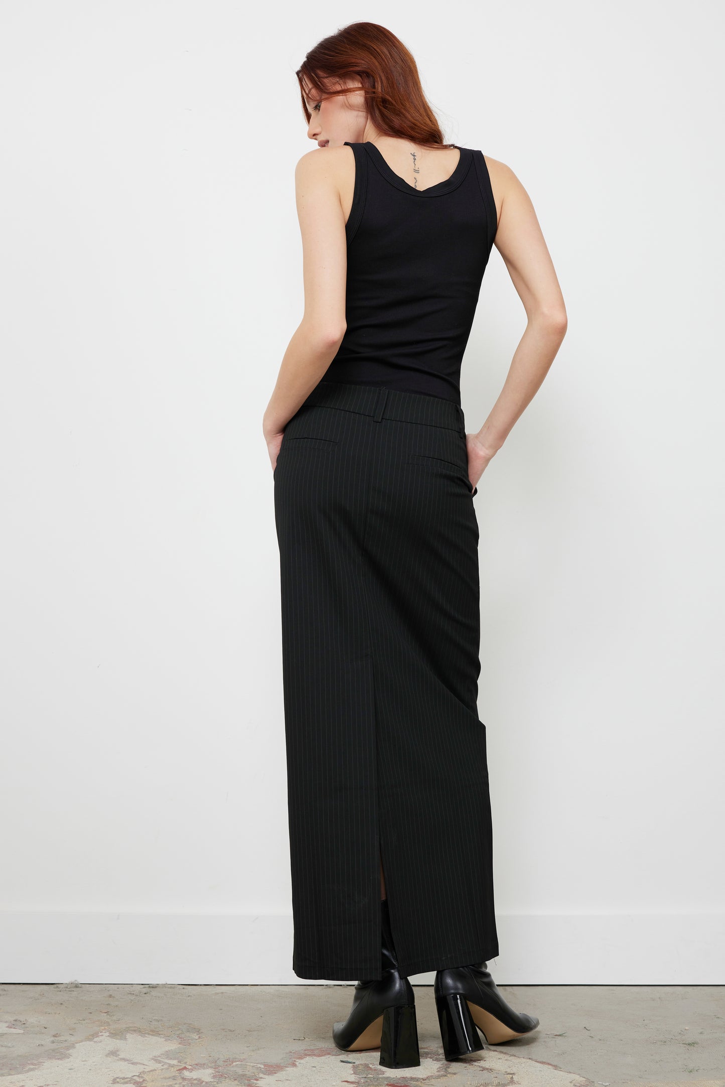 Cooper Black Trouser Skirt