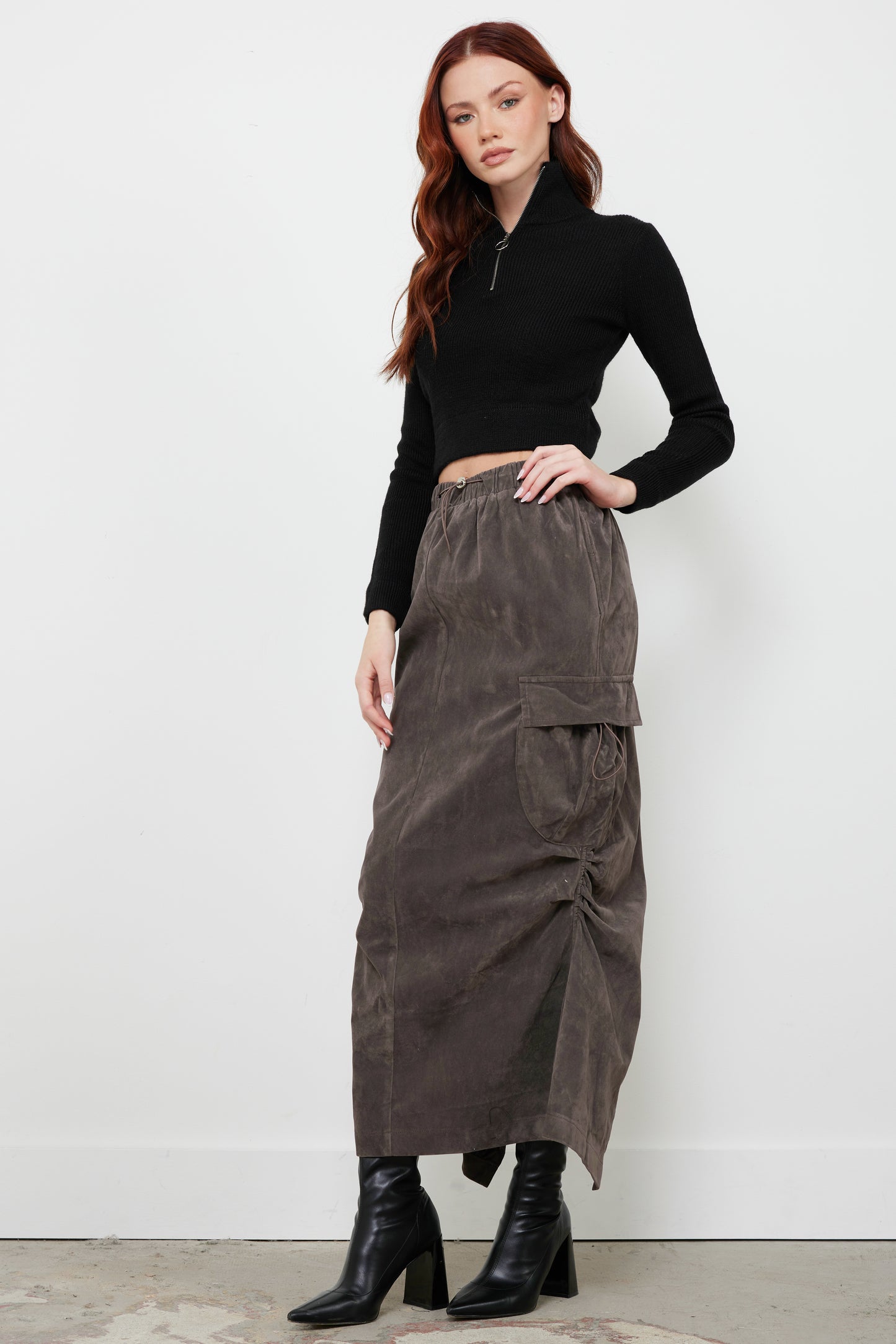 Want You Around Cement Skirt