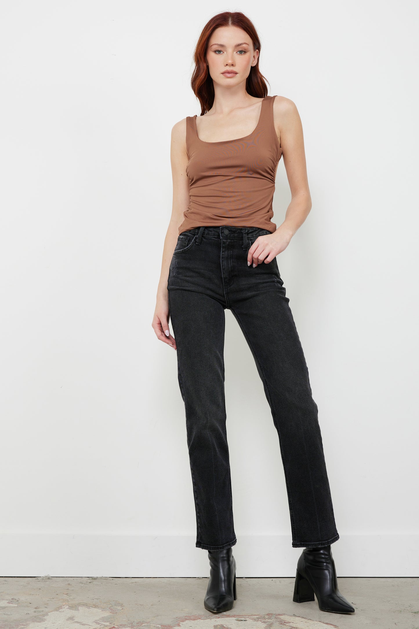 Full Of Myself Washed Black Jeans
