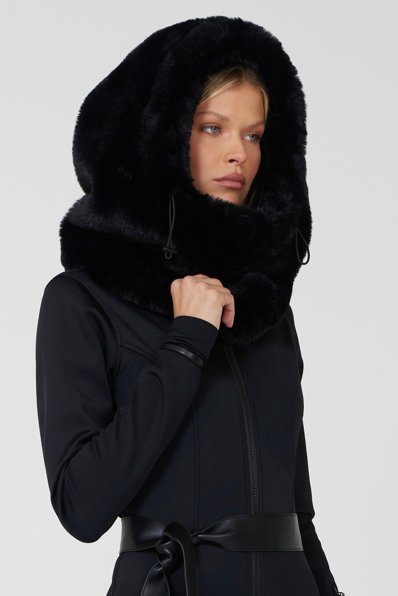 WNTR Onyx Fur Helmet Cover