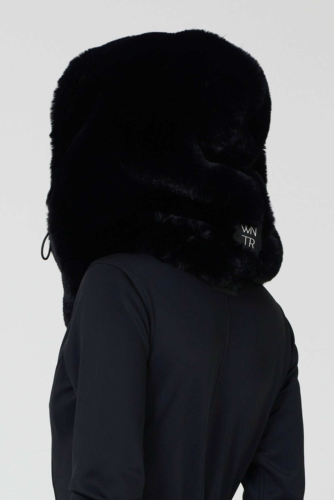 WNTR Onyx Fur Helmet Cover