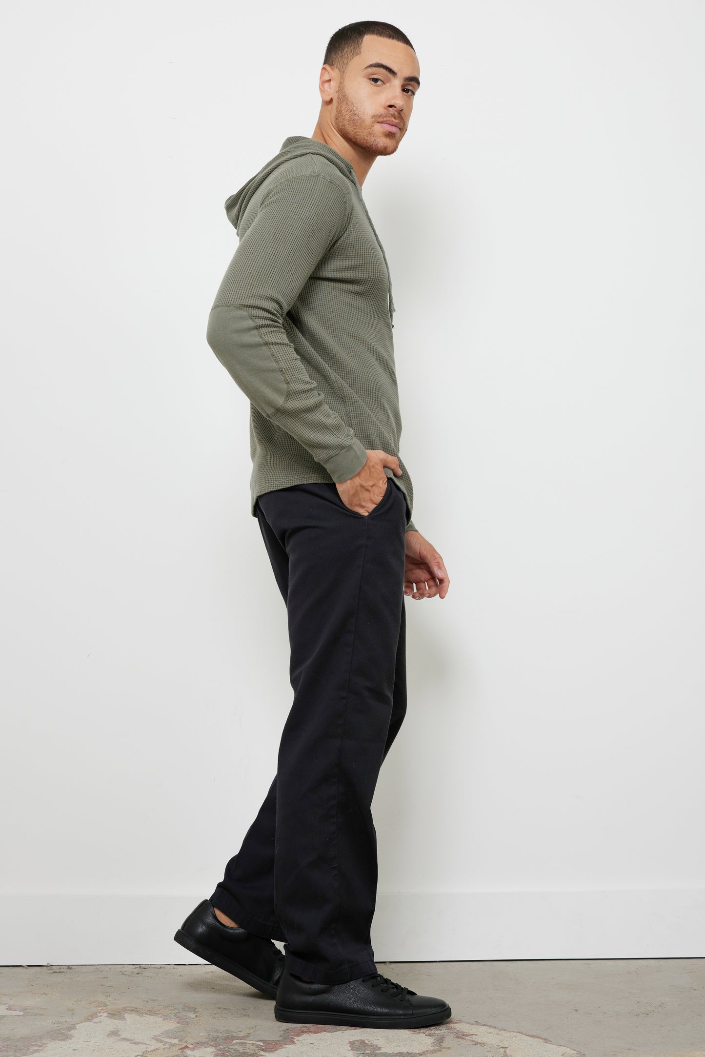 Wyatt Men’s Dark Olive Hoodie