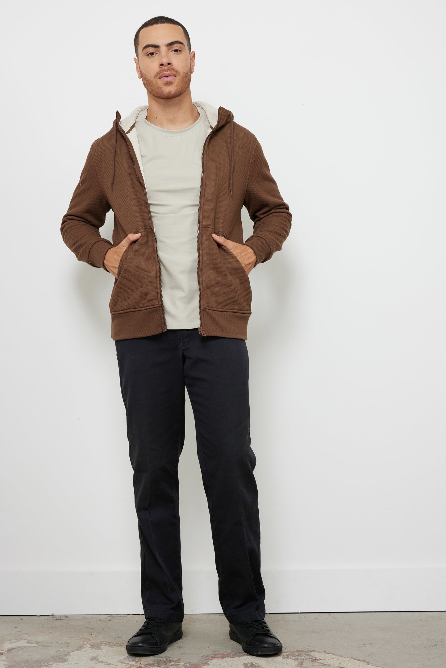 Axel Men’s Brown Hooded Jacket