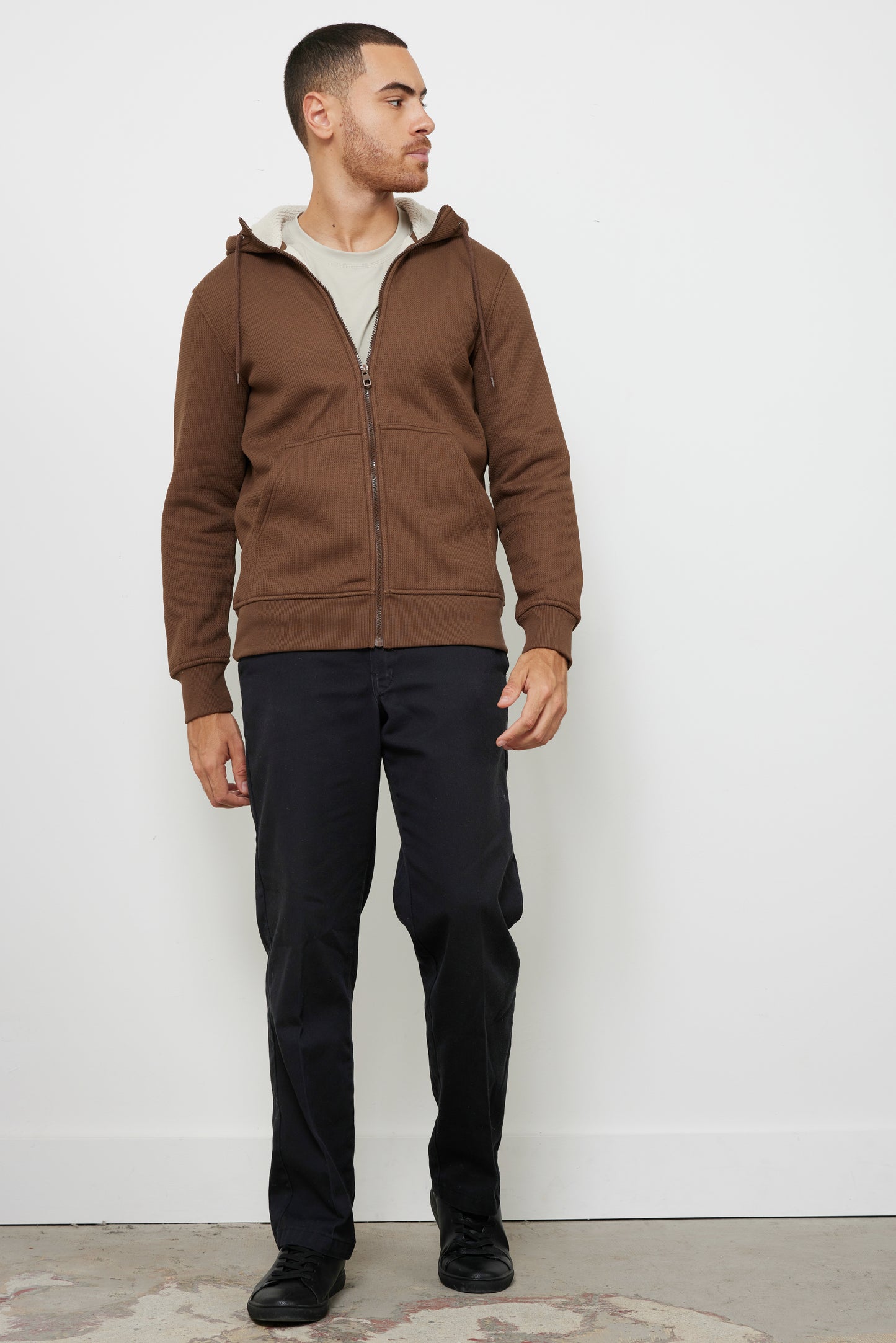 Axel Men’s Brown Hooded Jacket