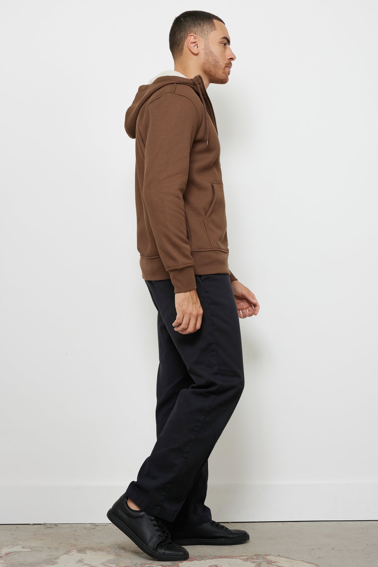 Axel Men’s Brown Hooded Jacket