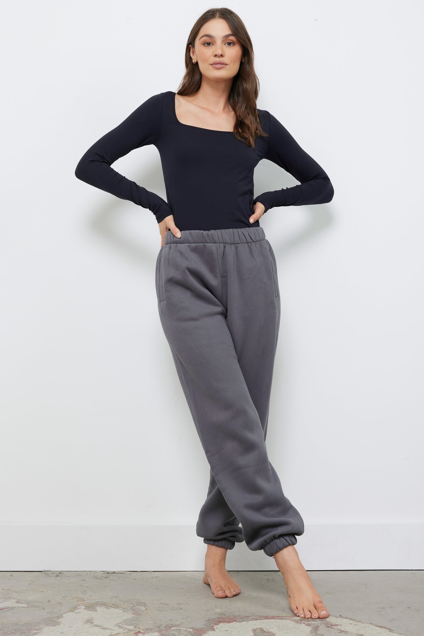 Colby Black Seamless Top