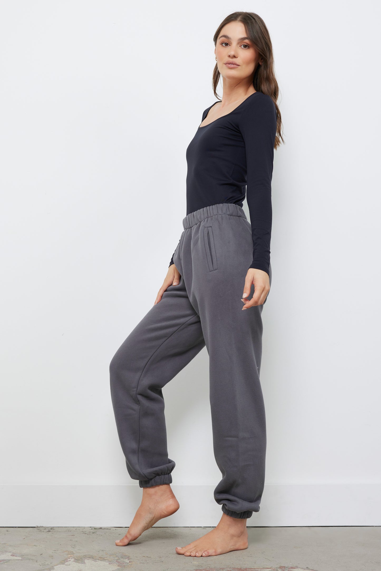 Colby Black Seamless Top