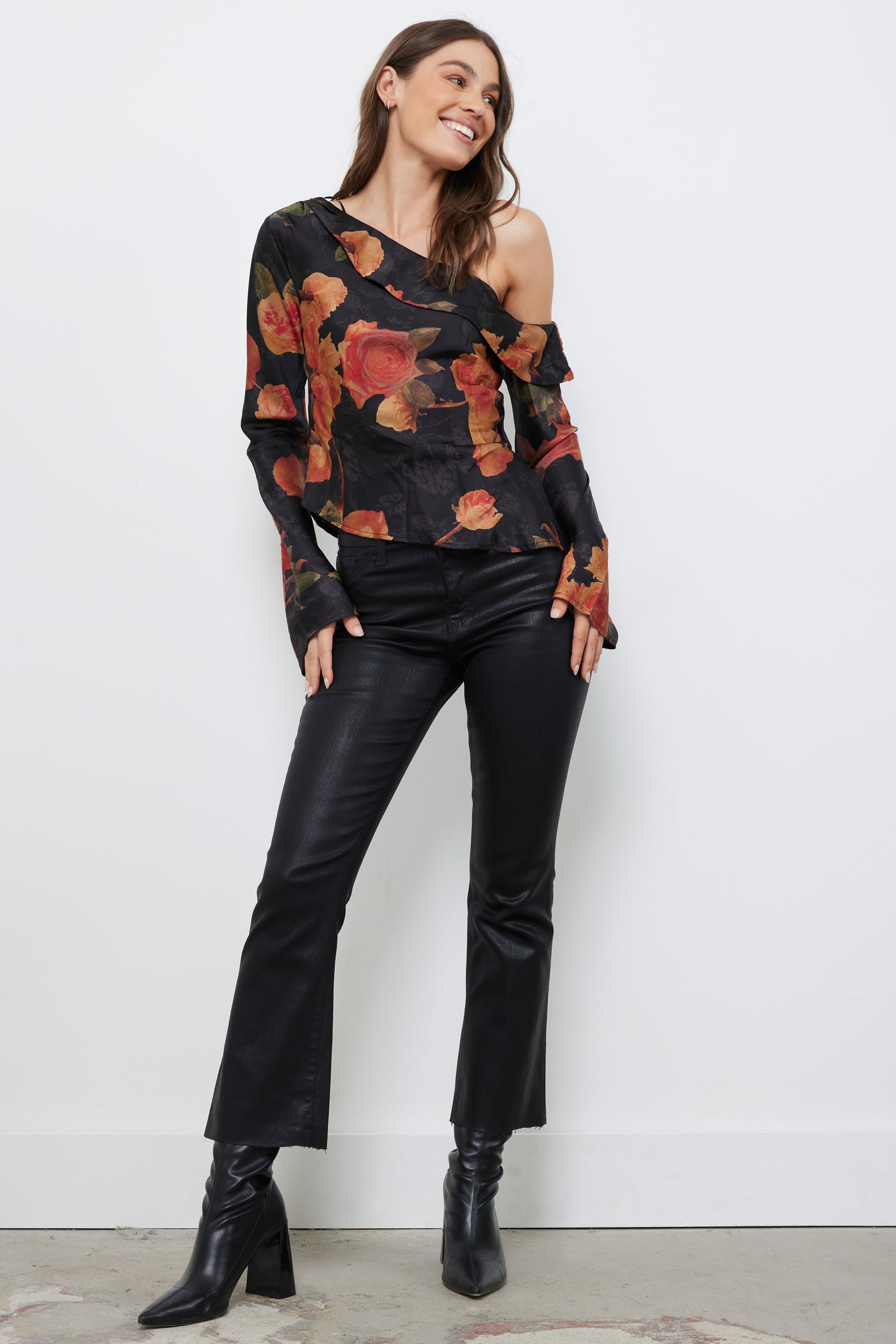 Last Call Black Red Top