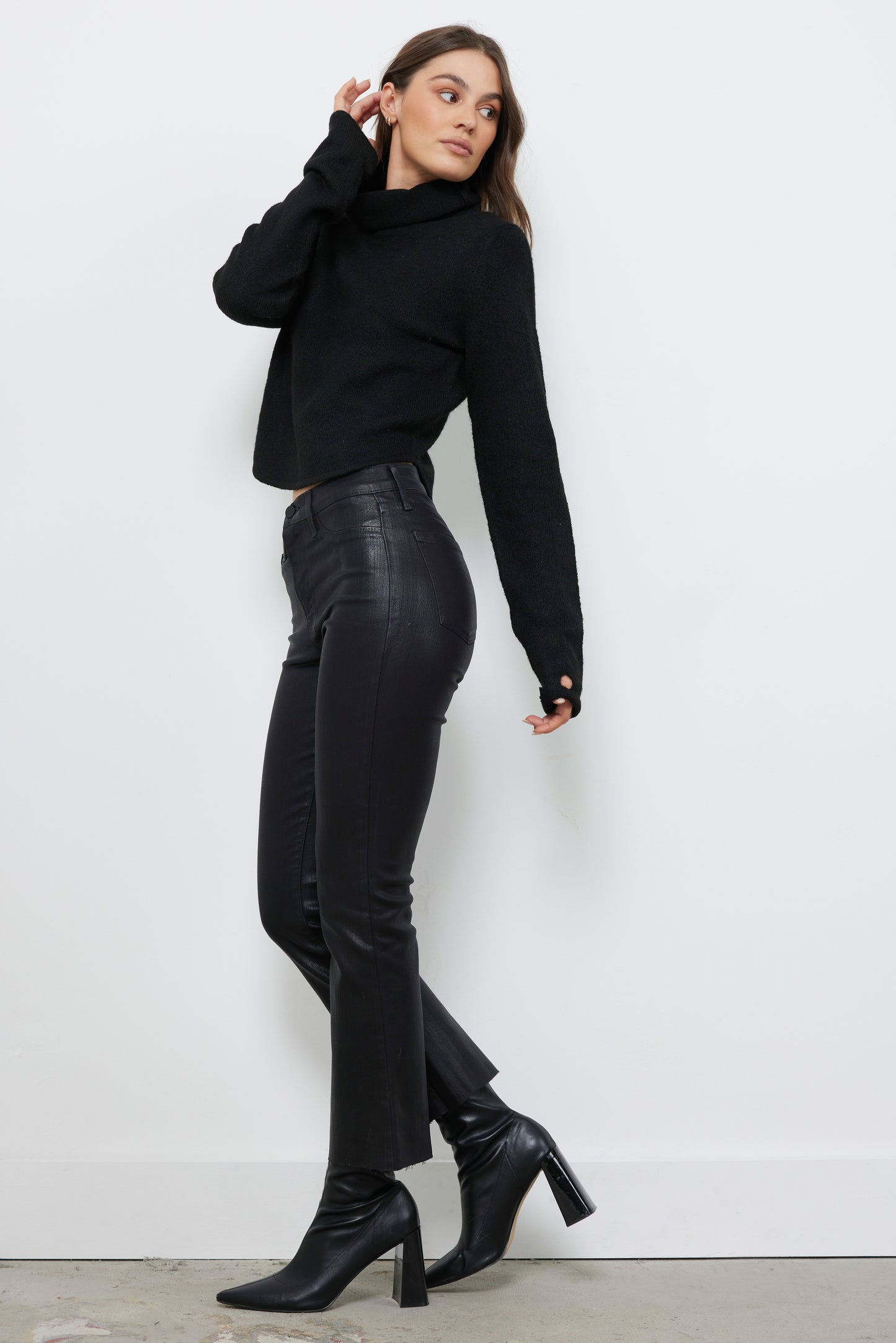 Girls Day Out Black Knit Top