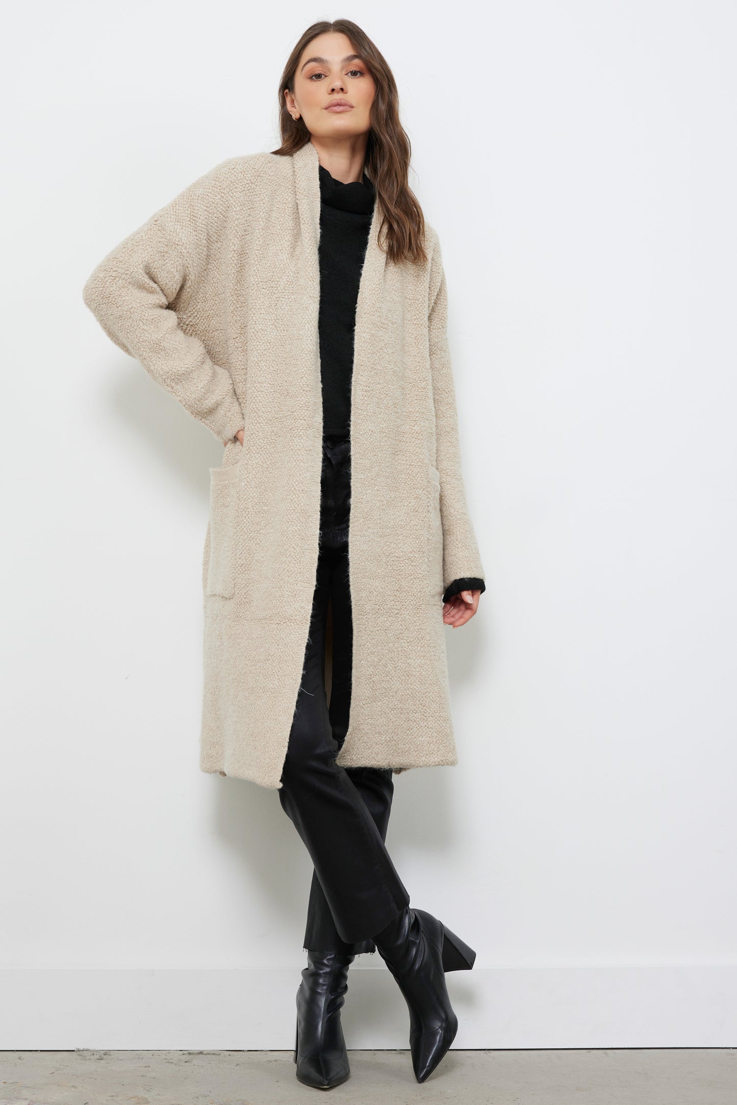 In My Cozy Era Natural Cardigan