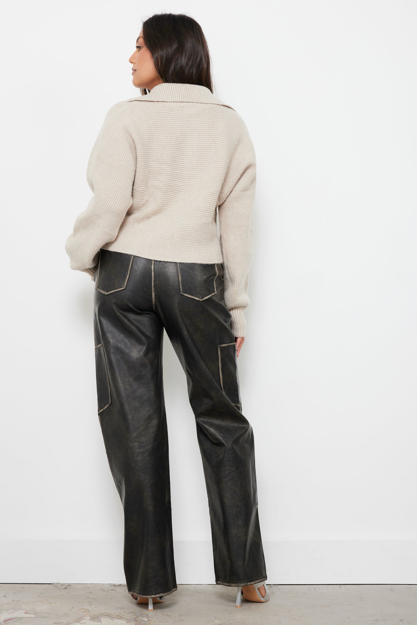 Not The One Vintage Wash Leather Pants