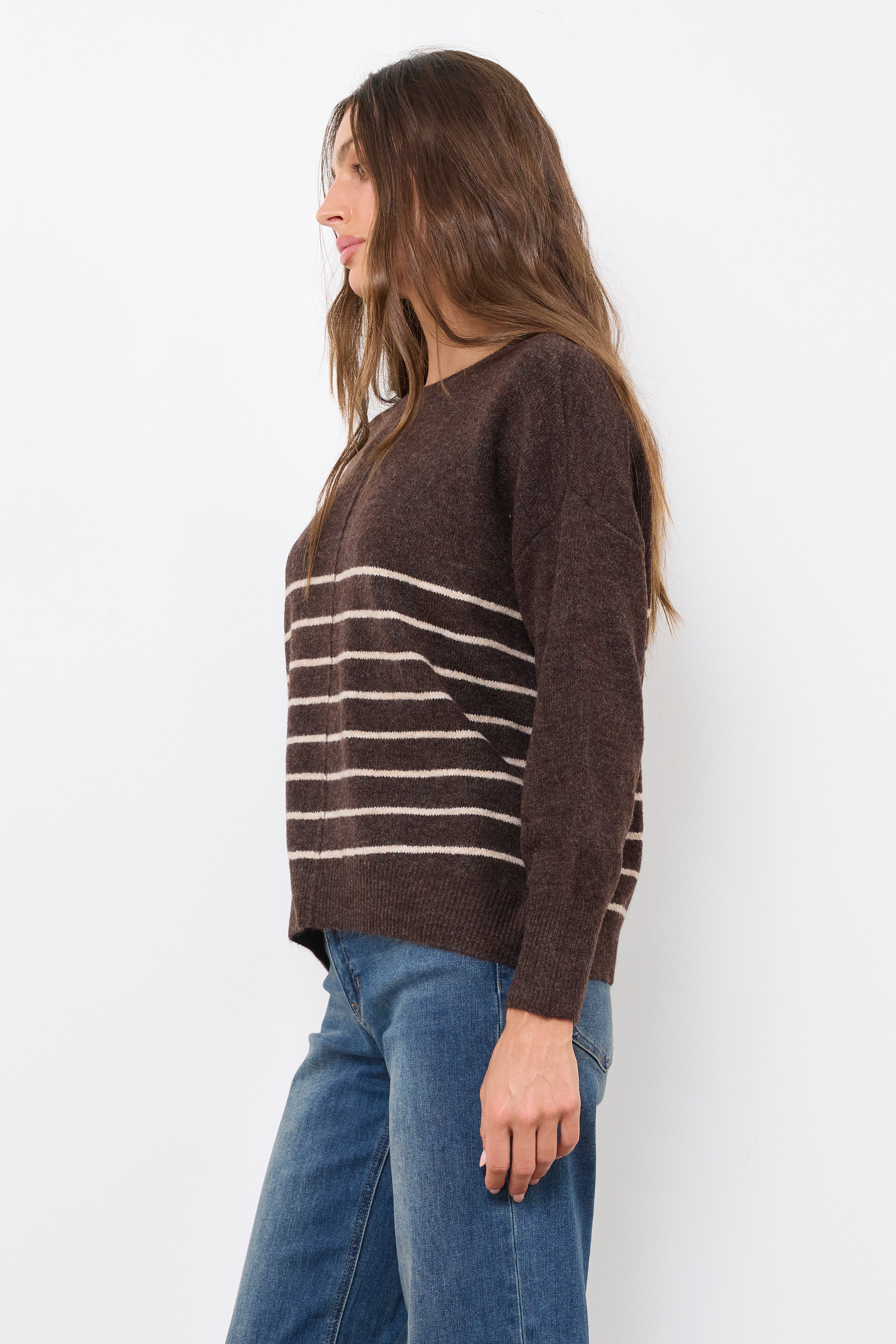 Falling Hard Brown Knit Top