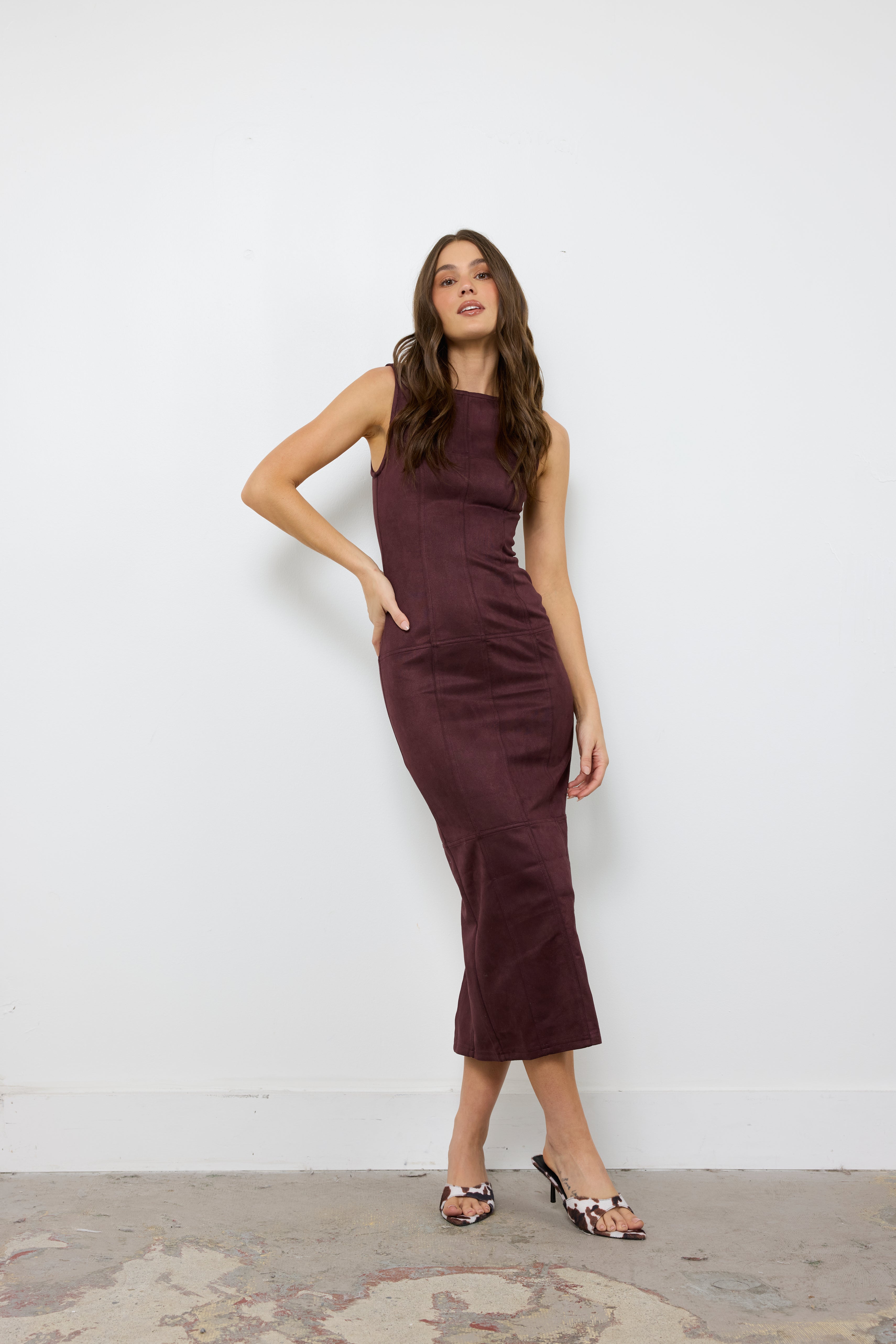 Nice Plum Where Ya From Dark Plum Dress