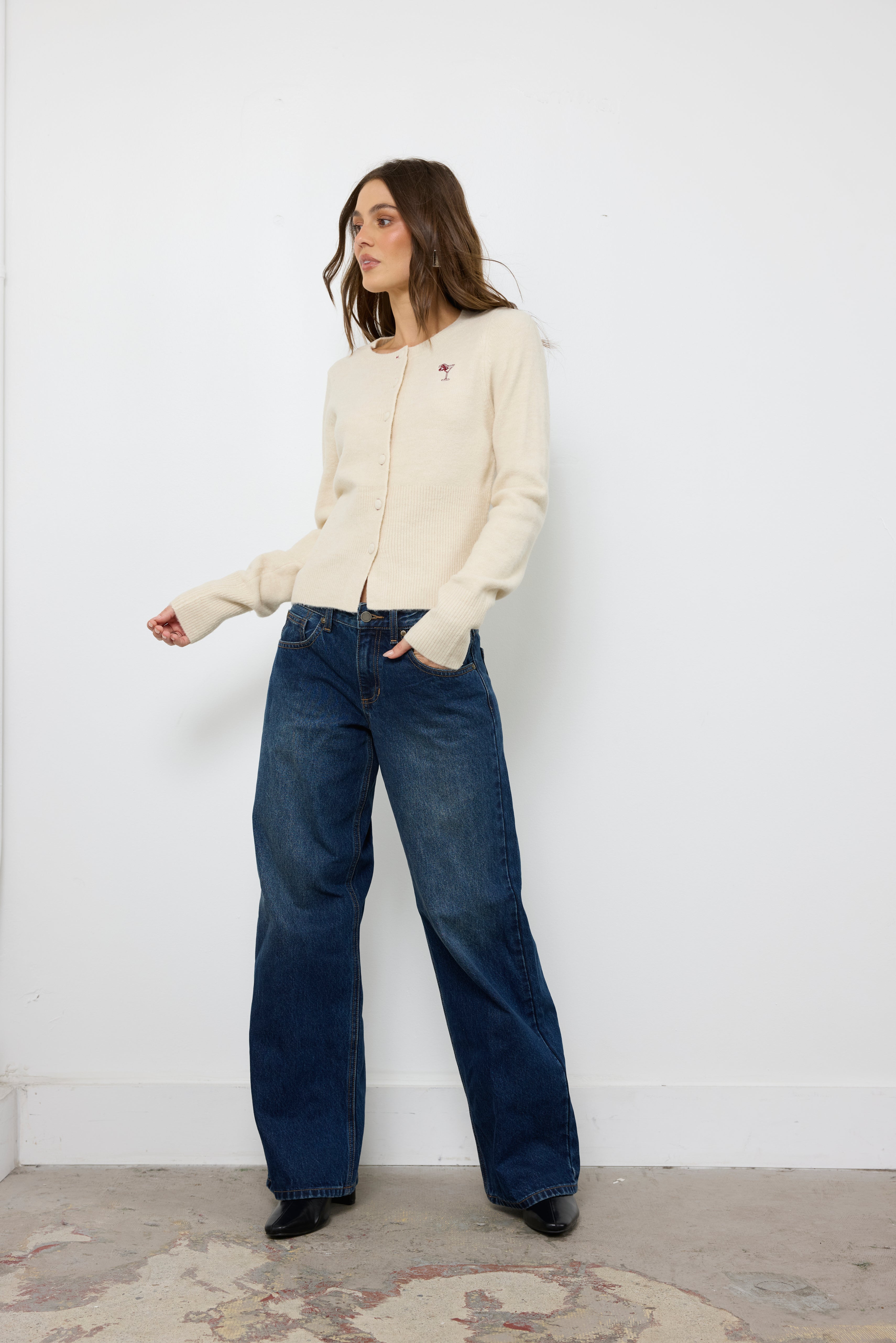 Happy Hour Cream Knit Top