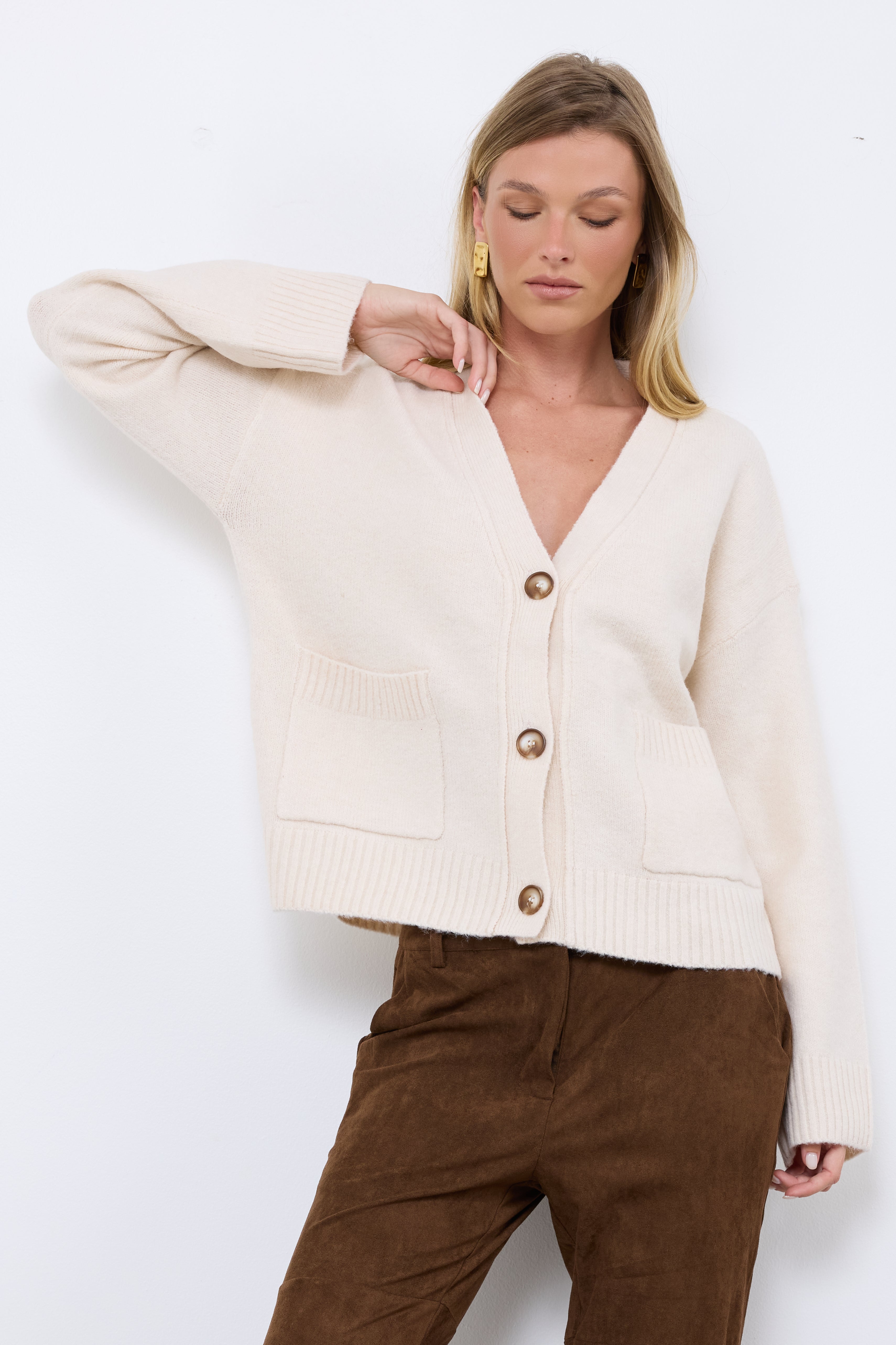 Slow Burn Cream Knit Top