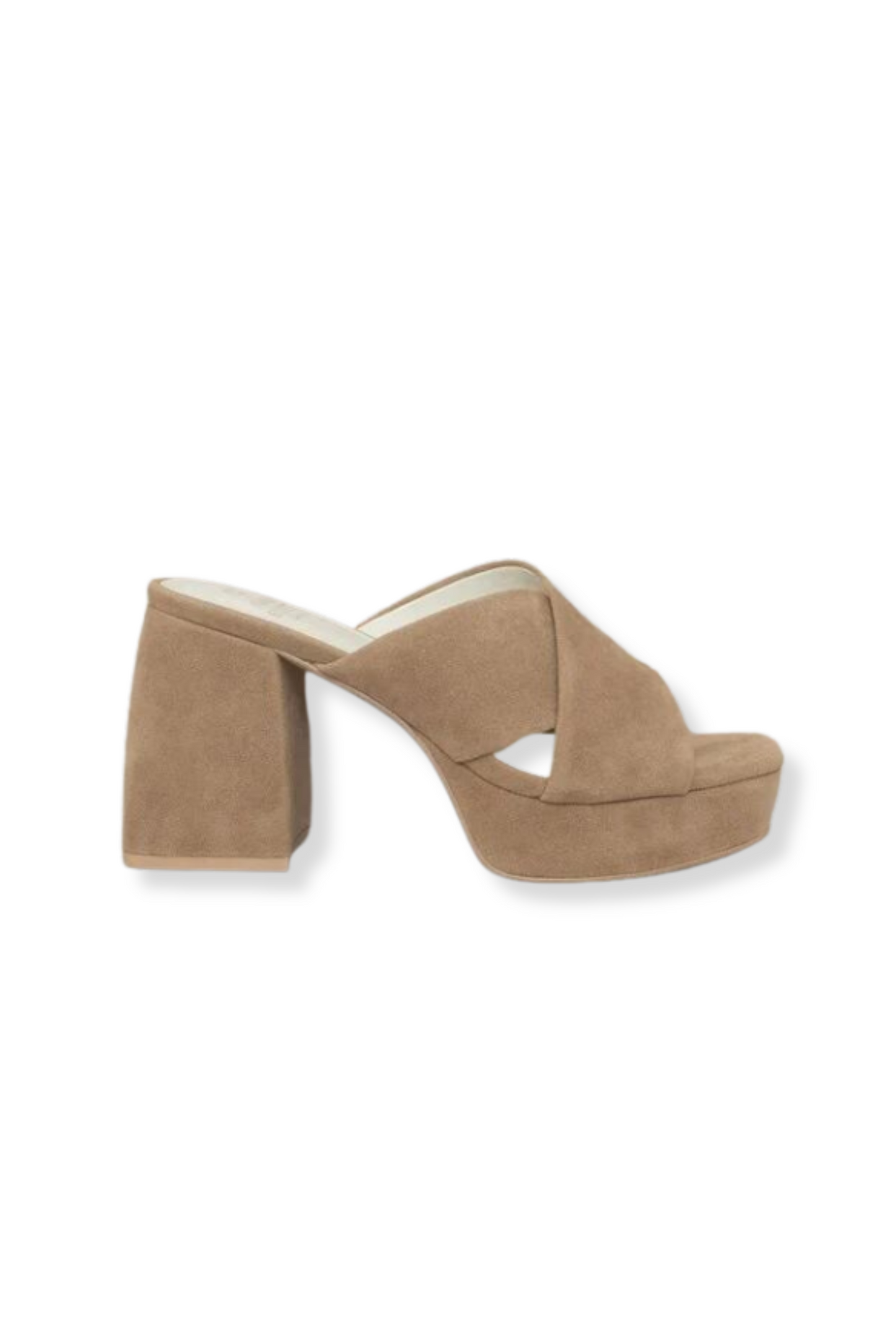 Corinna Khaki Platform Heel