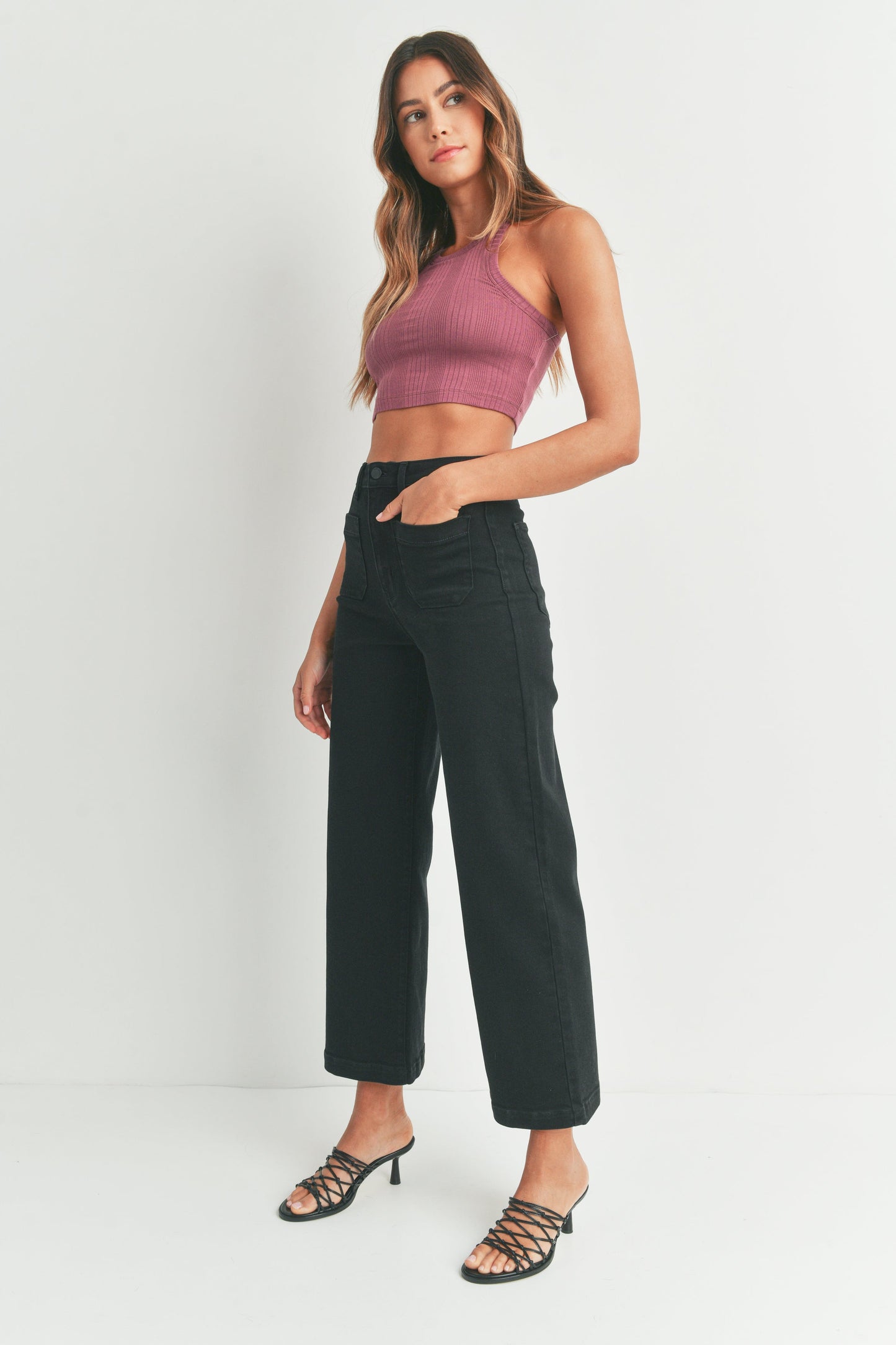 Pocket Dial Black Jeans