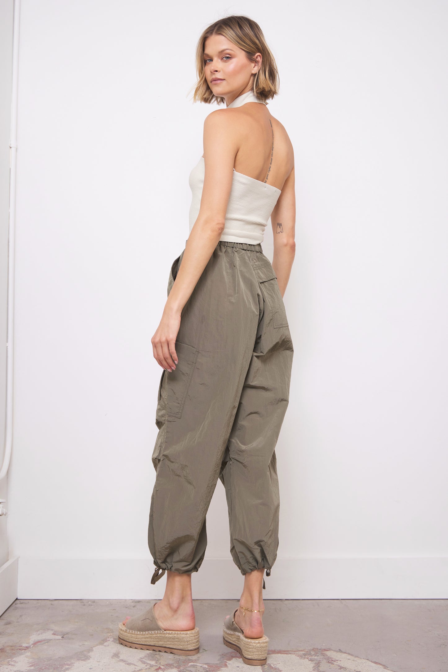 Nothing To Hide Sage Cargo Pants