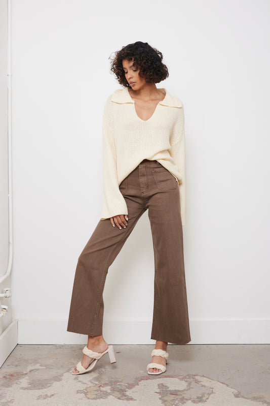 Alden Cream Knit Top