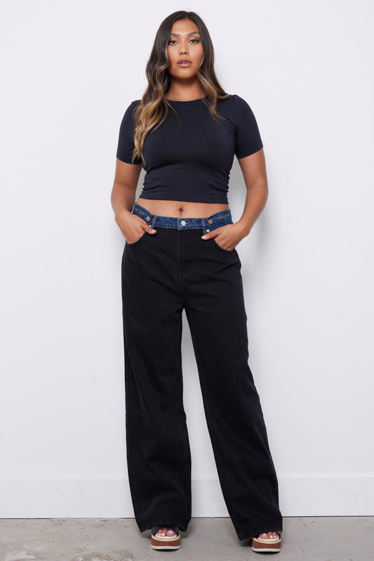 Couldn’t Decide Black Denim Pants